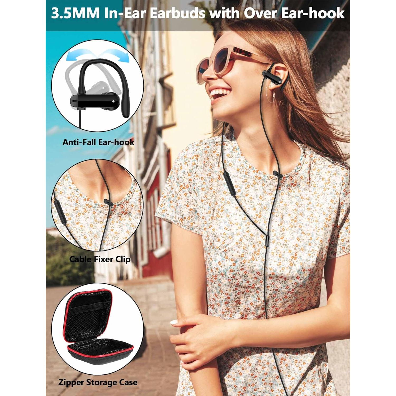 Paquete de 2 Auriculares In-Ear 3.5mm con Cancelación de Ruido