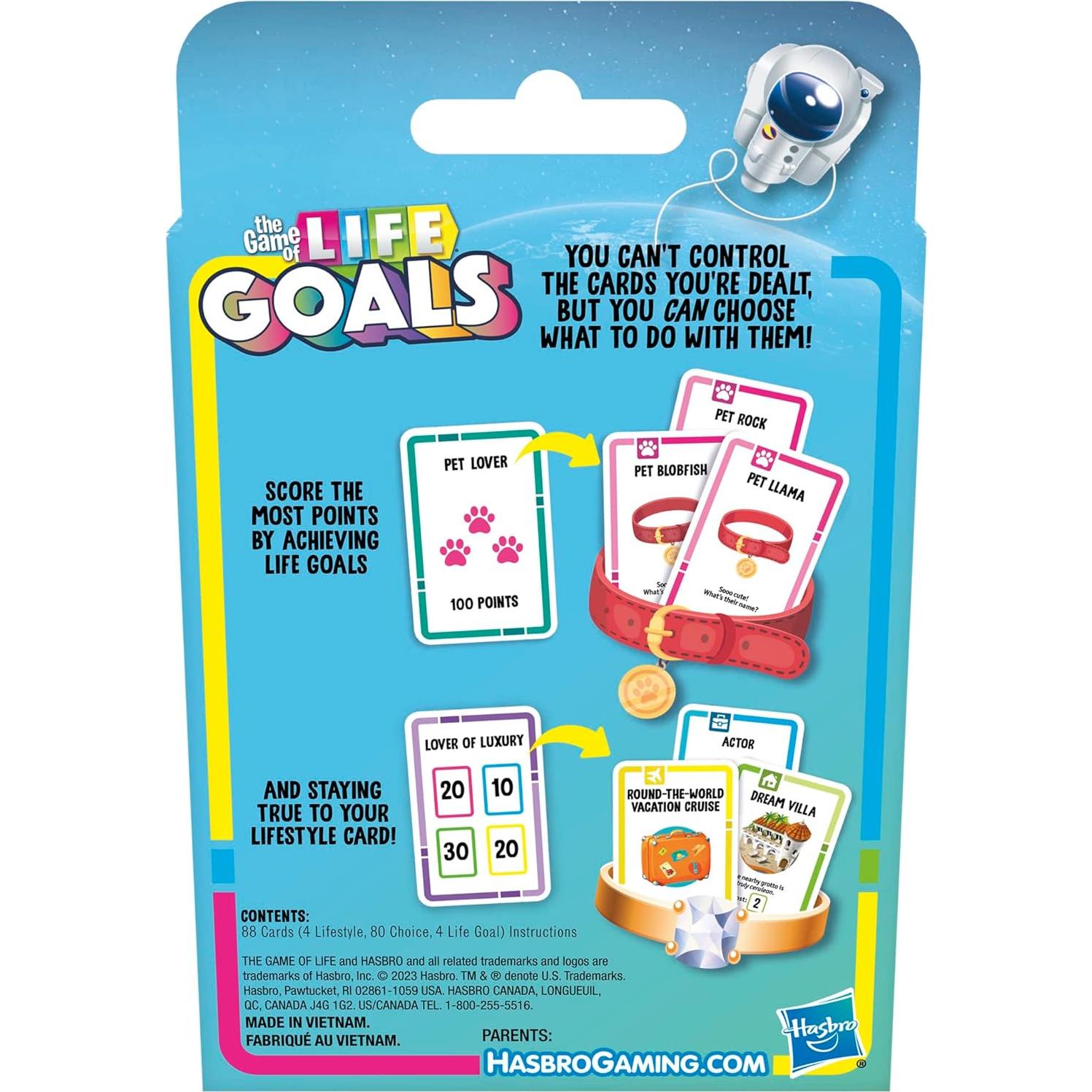 Juego de Cartas El Juego de la Vida Hasbro - 2-4 Jugadores 8+ Años