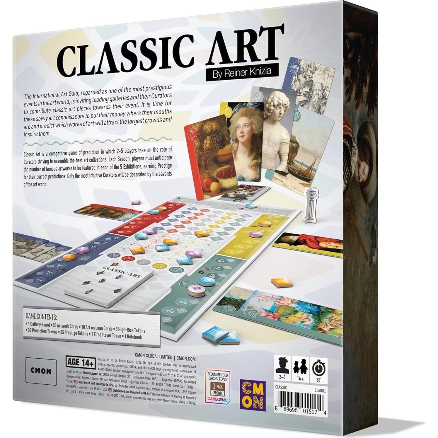 Juego de Mesa de Estrategia Arte Clásico CMON | 2-5 Jugadores