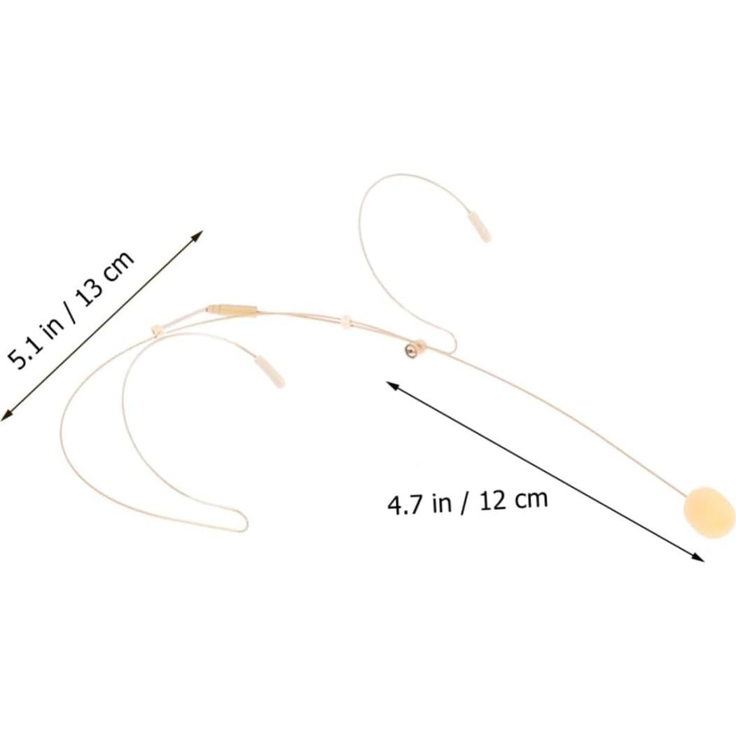 Micrófono de Auriculares Condensador Toddmomy Beige 13x7cm