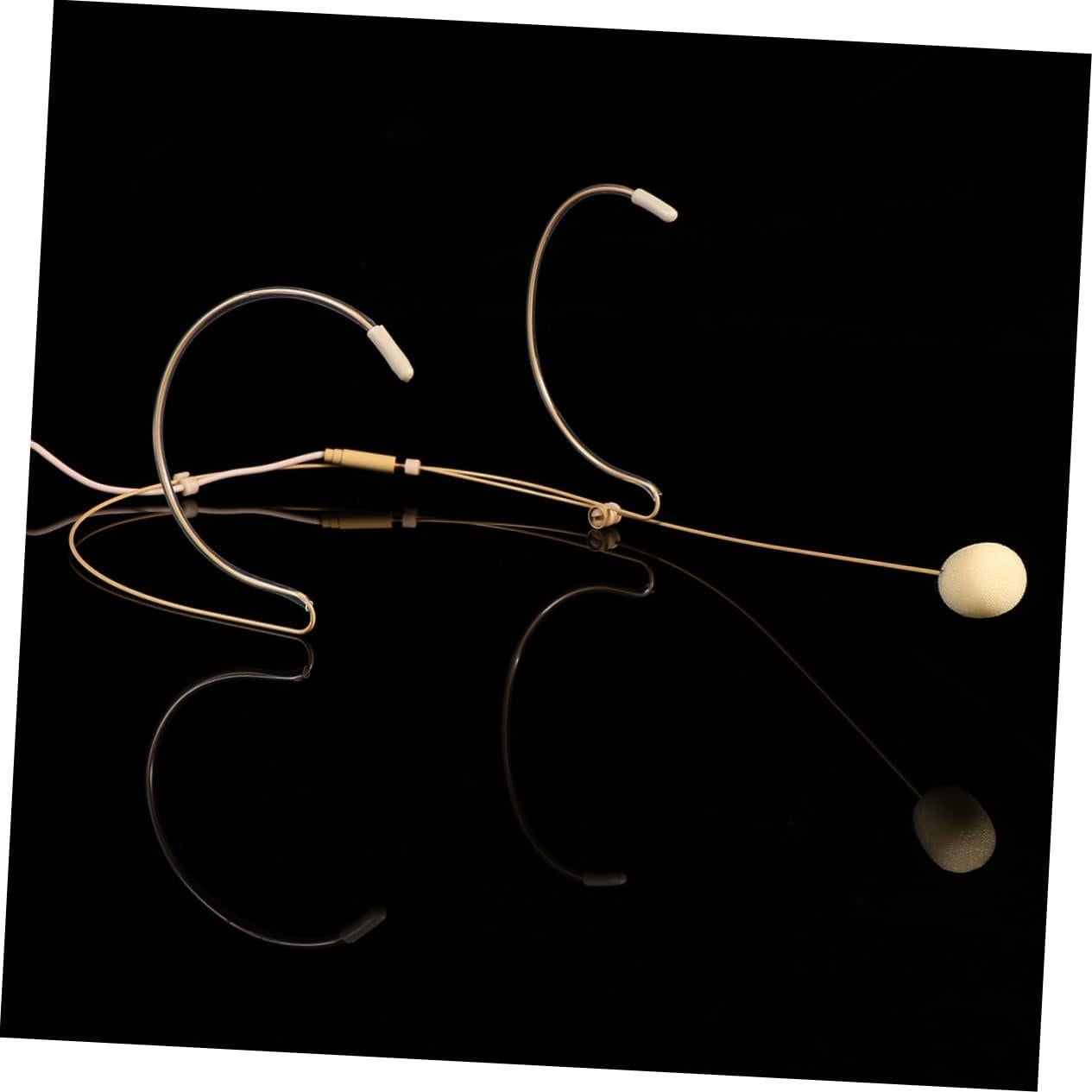 Micrófono de Auriculares Condensador Toddmomy Beige 13x7cm