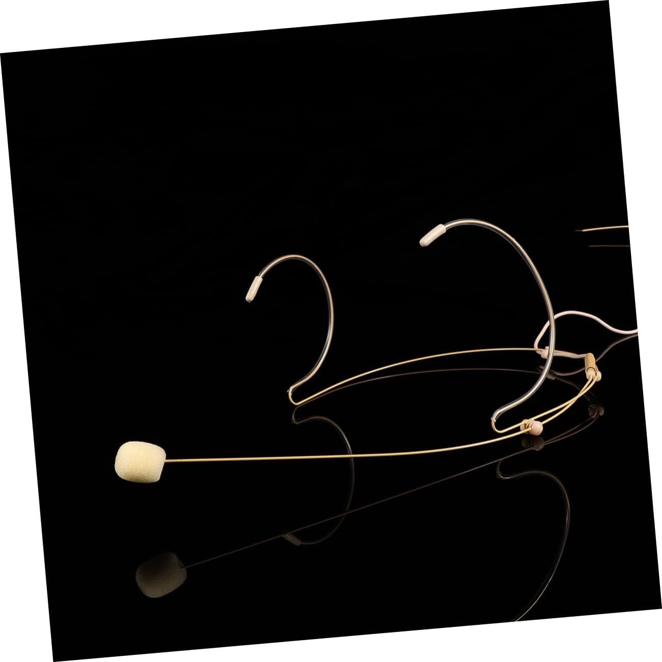 Micrófono de Auriculares Condensador Toddmomy Beige 13x7cm