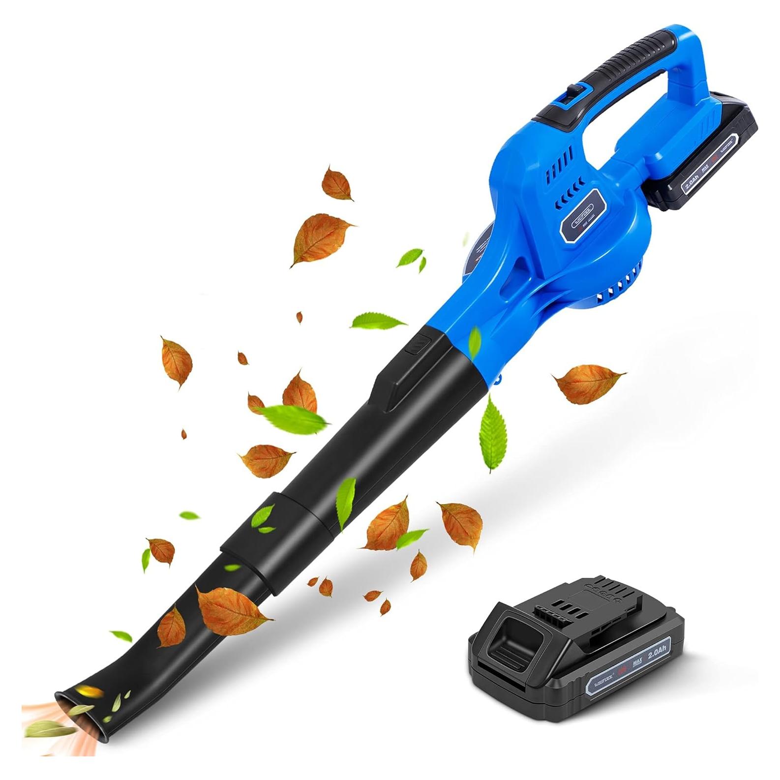 Soplador de Hojas WISETOOL 20V Inalámbrico 1.5kg Vel. 209km/h