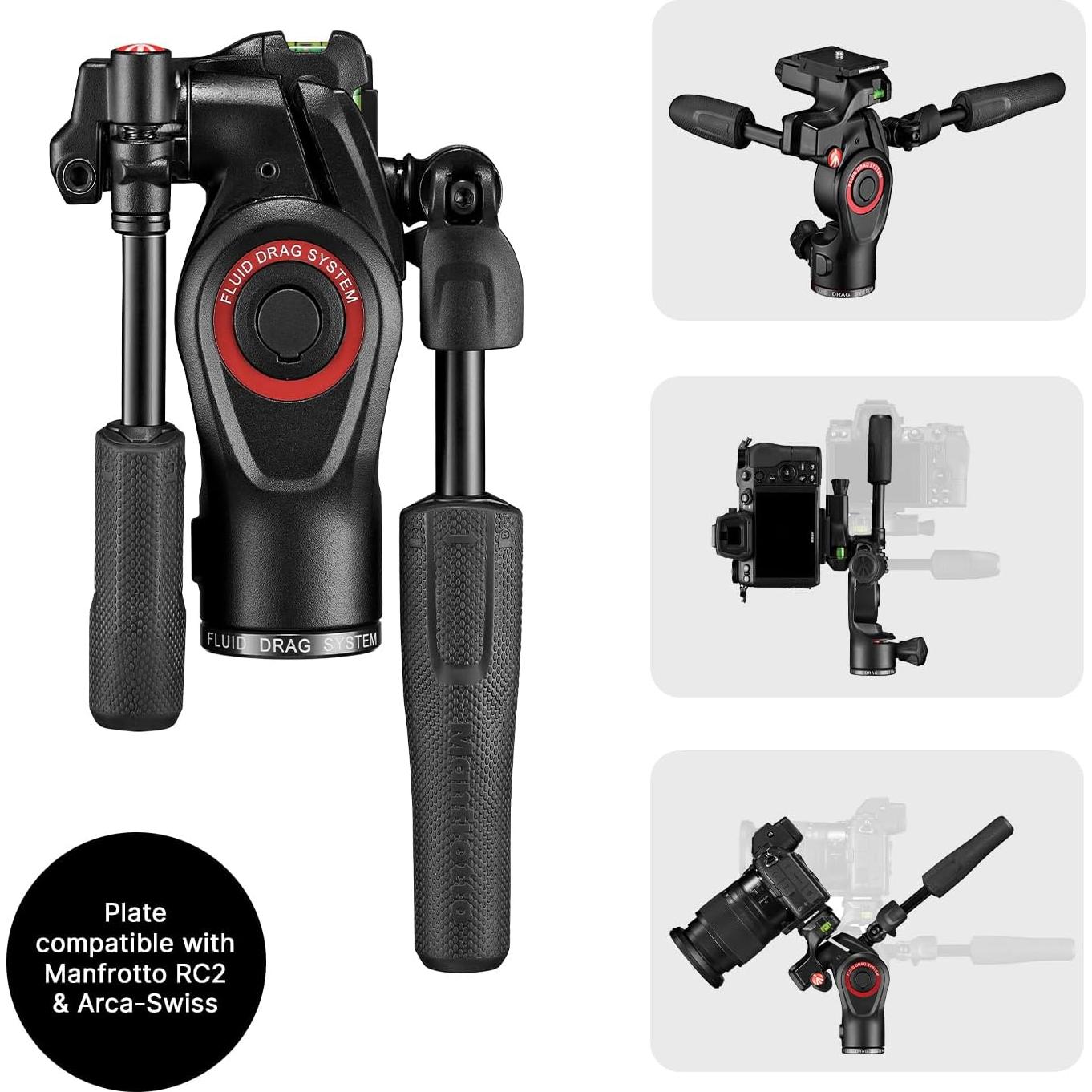 Befree 3-Way Live Advanced 4-Section Tripod with Befree 3-Way Live Head