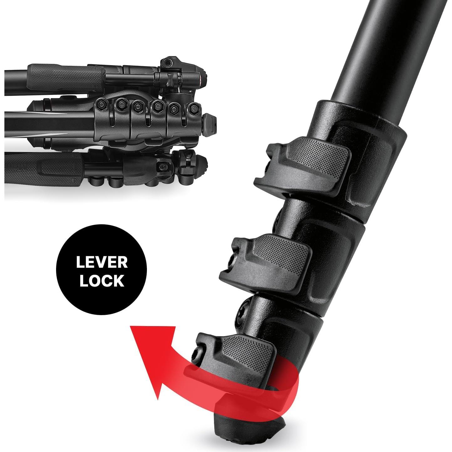 Befree 3-Way Live Advanced 4-Section Tripod with Befree 3-Way Live Head