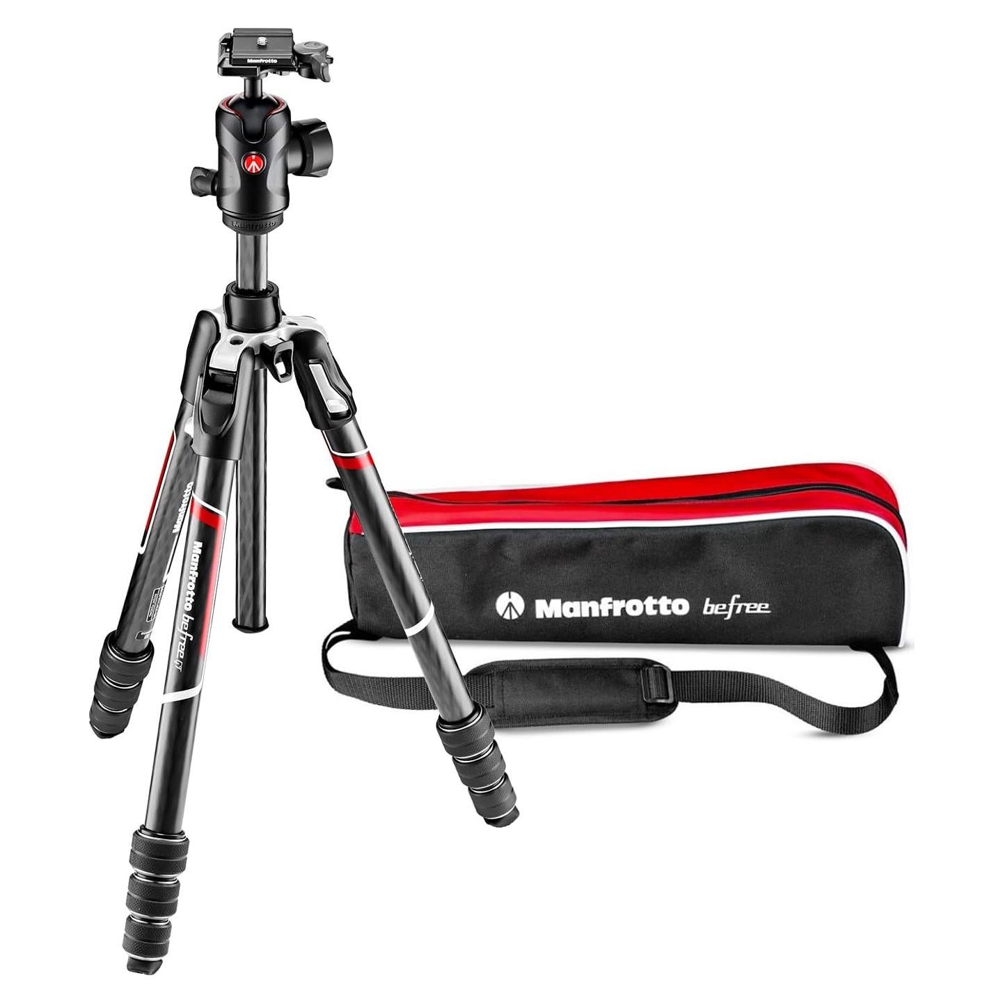 Trípode de Viaje Manfrotto Befree GT Carbono 4 Secciones 162 cm