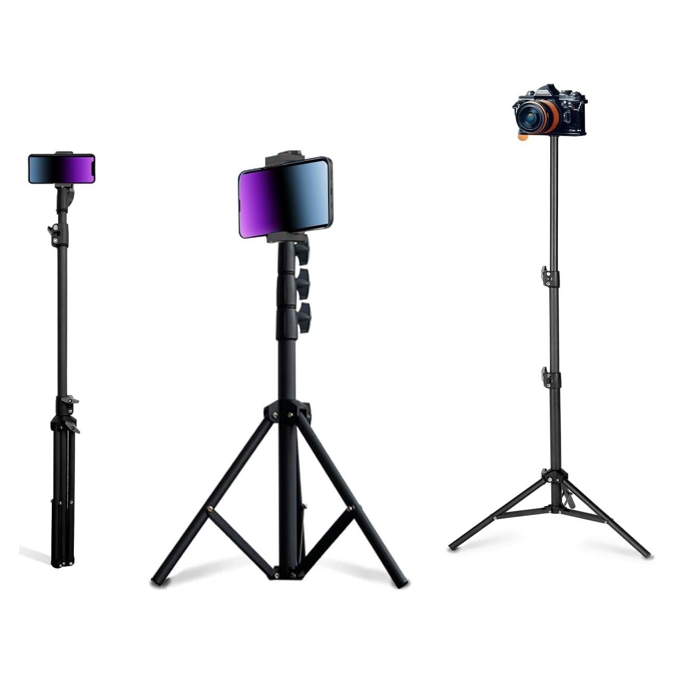 Trípode Ajustable TONSNVITAE para Teléfono y Cámara 44.96-119.88 cm