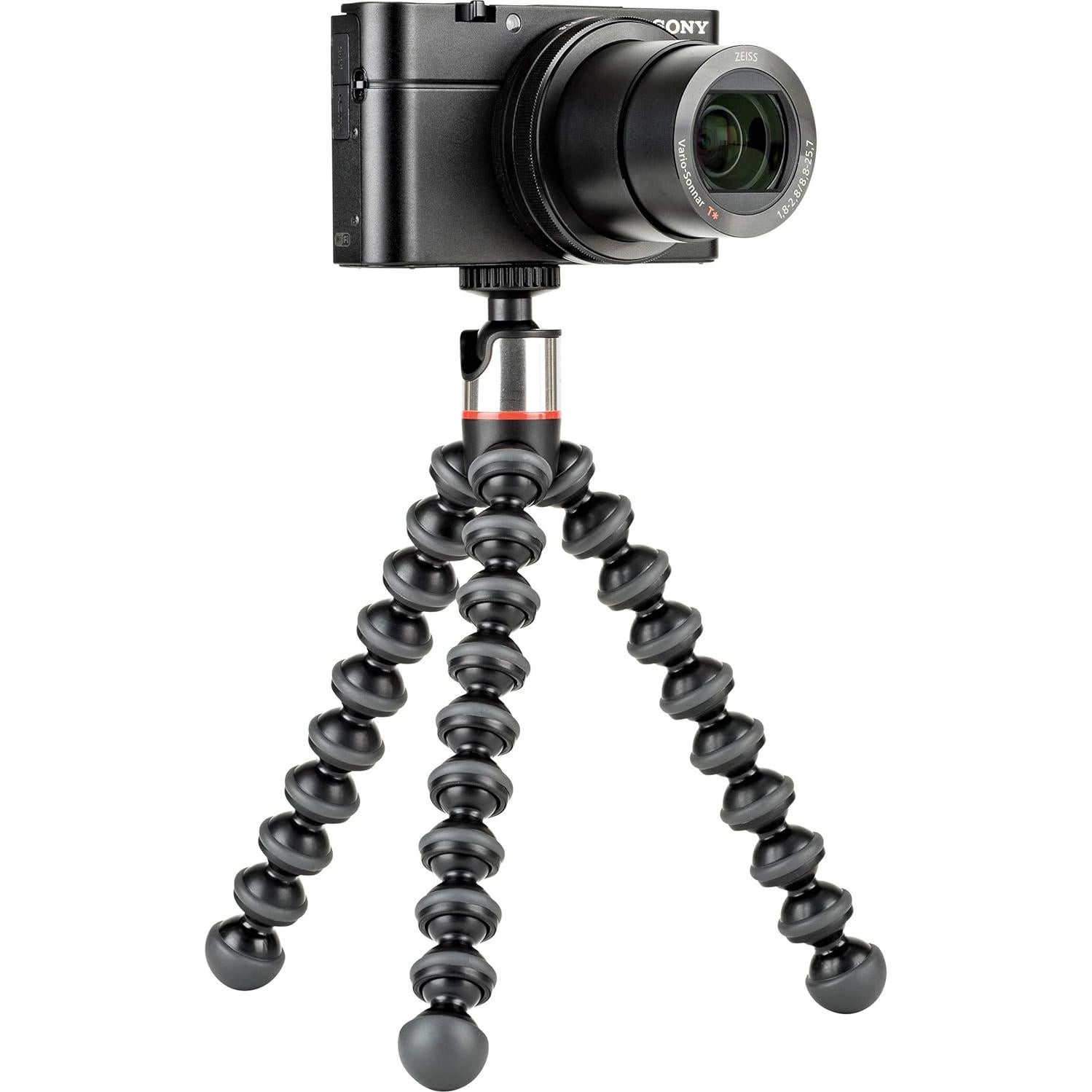 JOBY GorillaPod 500: A Compact, Flexible Tripod for Sub-Compact Cameras, Point & Shoot, 360 Cameras and Other Devices up to 500 grams