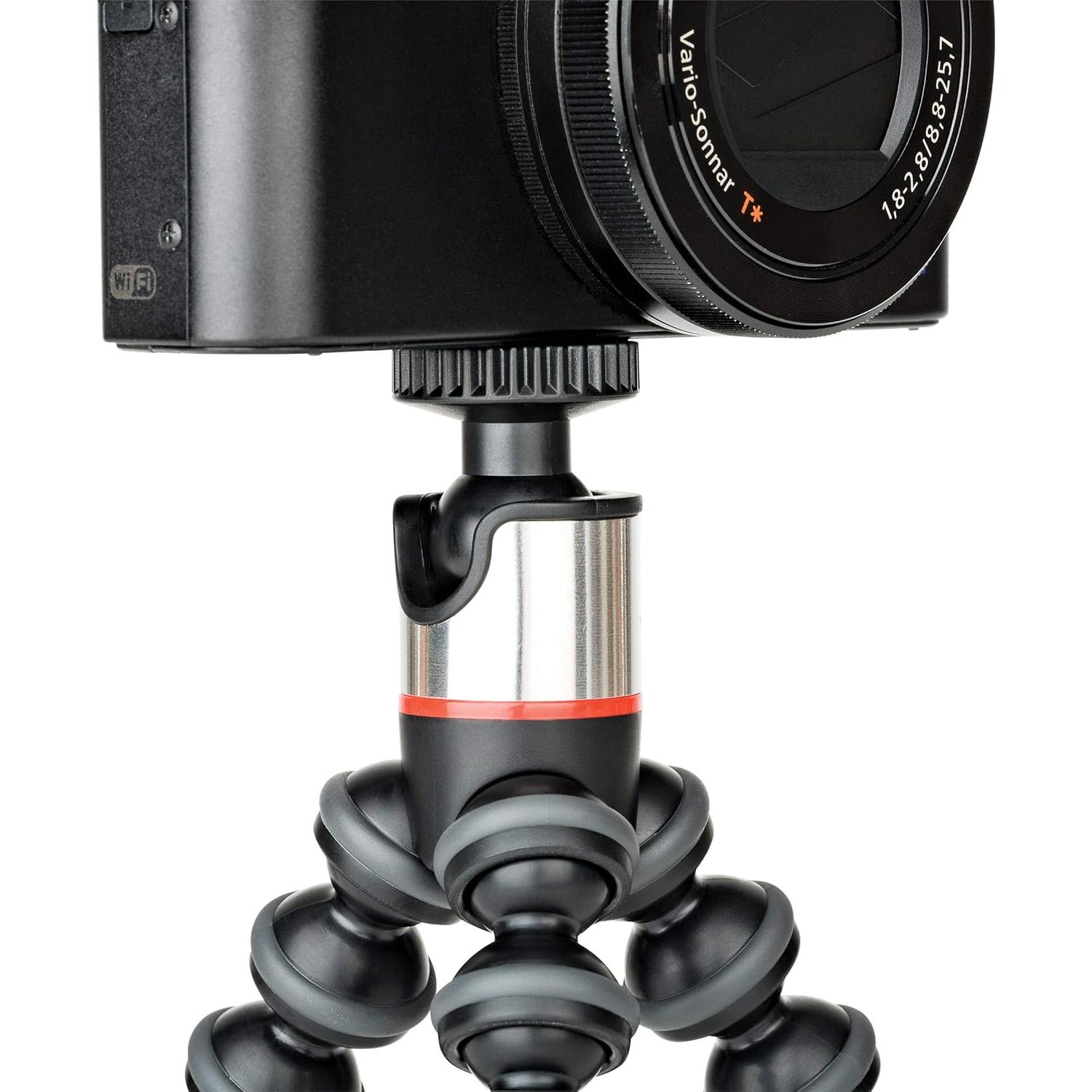 JOBY GorillaPod 500: A Compact, Flexible Tripod for Sub-Compact Cameras, Point & Shoot, 360 Cameras and Other Devices up to 500 grams