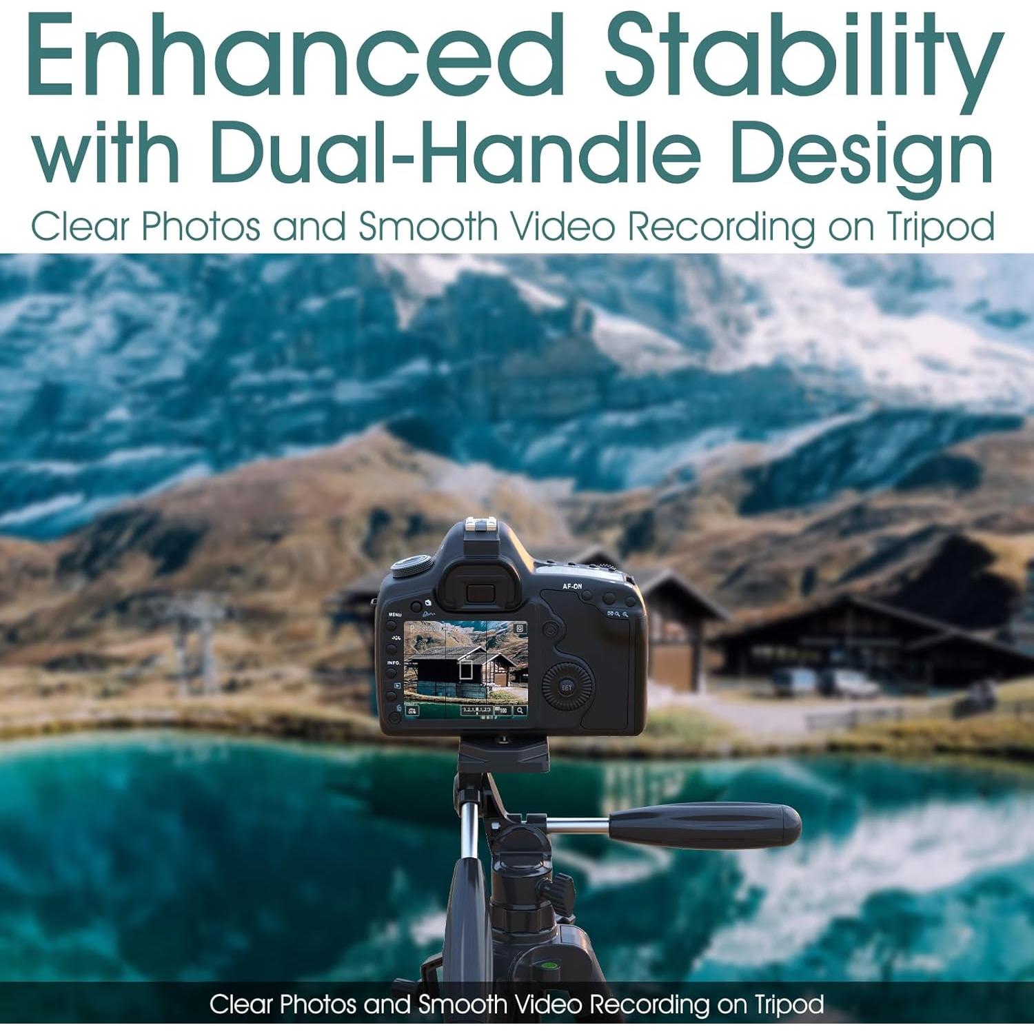 Trípode UBeesize 187.96 cm para Cámara y Teléfono con Control Remoto