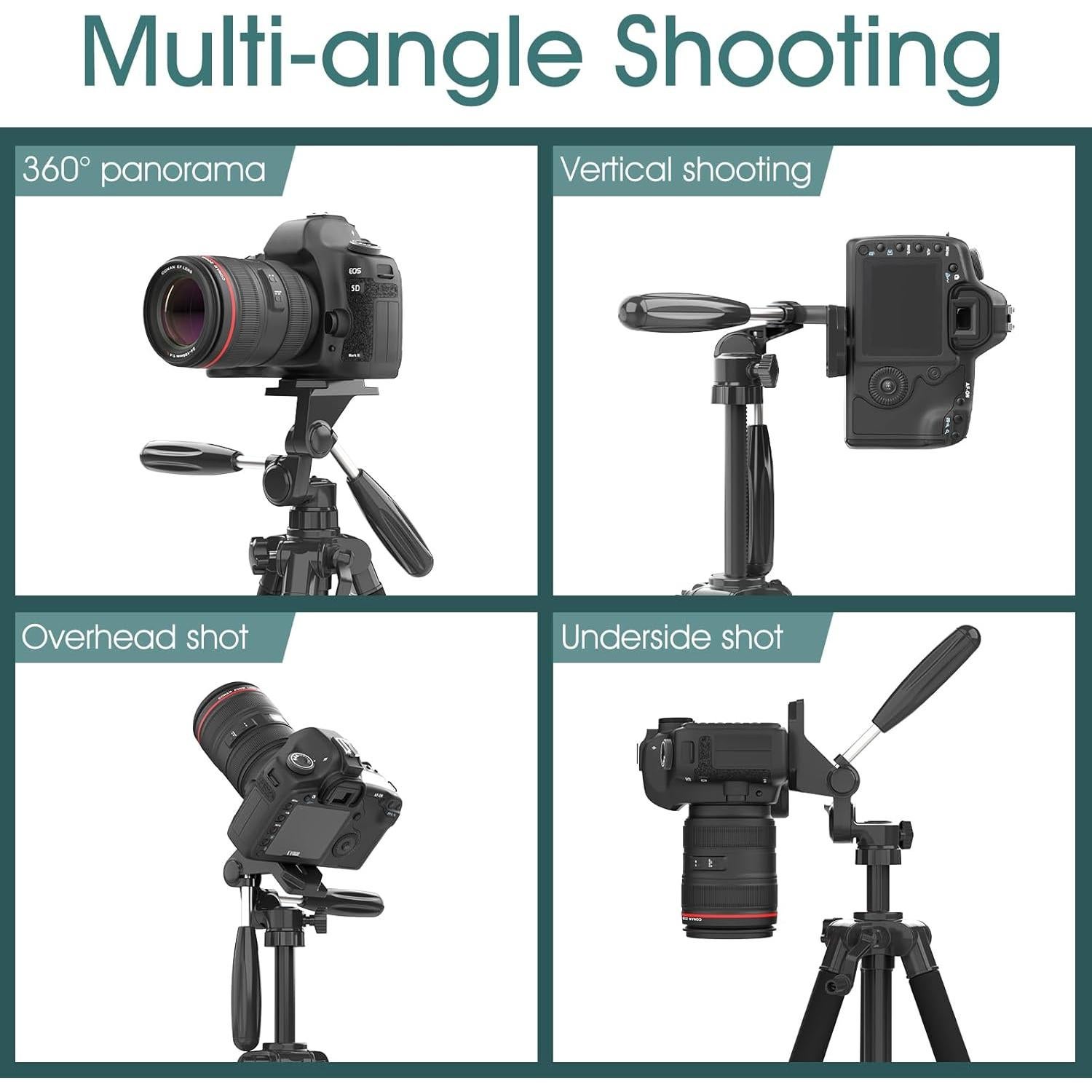 Trípode UBeesize 187.96 cm para Cámara y Teléfono con Control Remoto