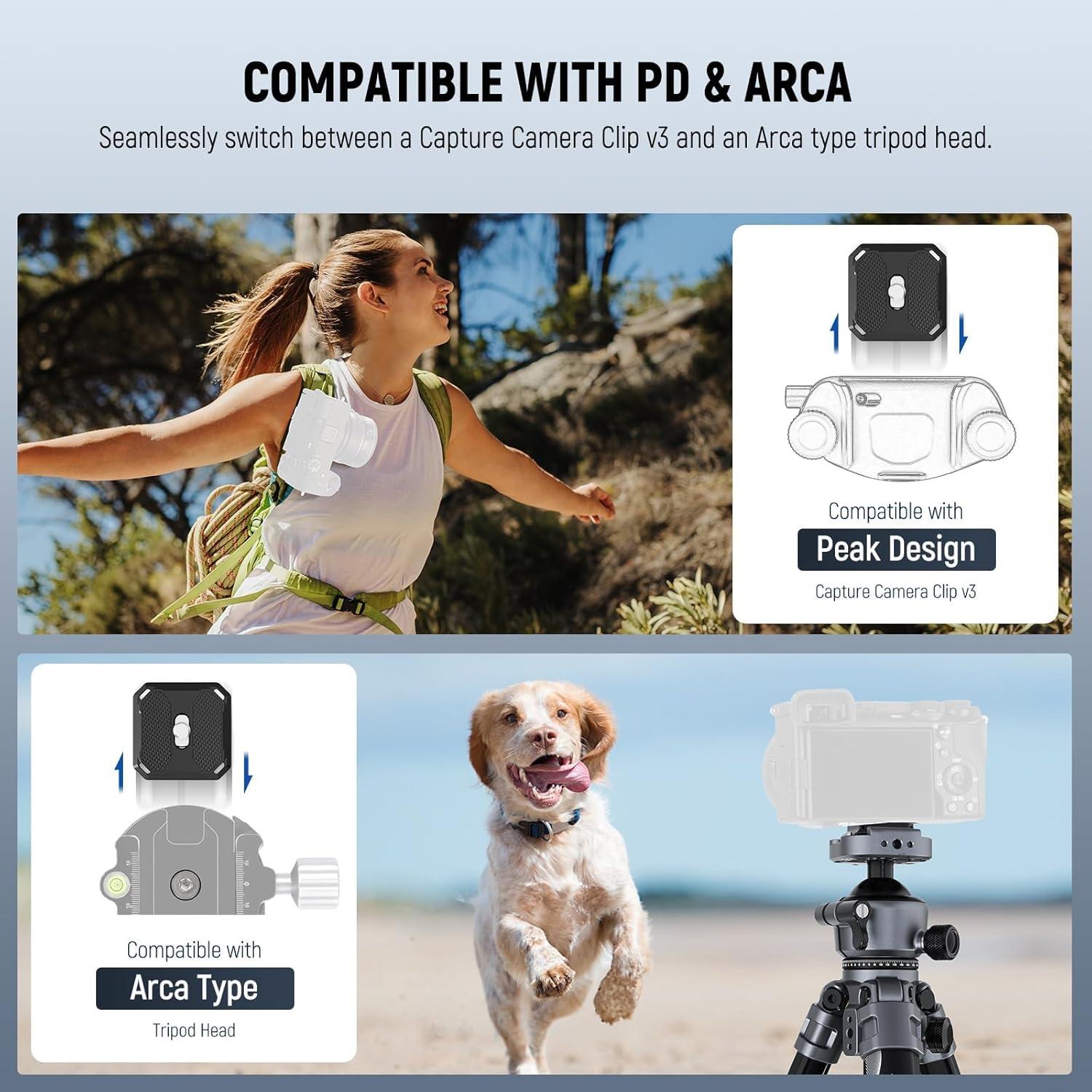 Trípode de Viaje NEEWER LT07 Aluminio 61" Soporta 10kg