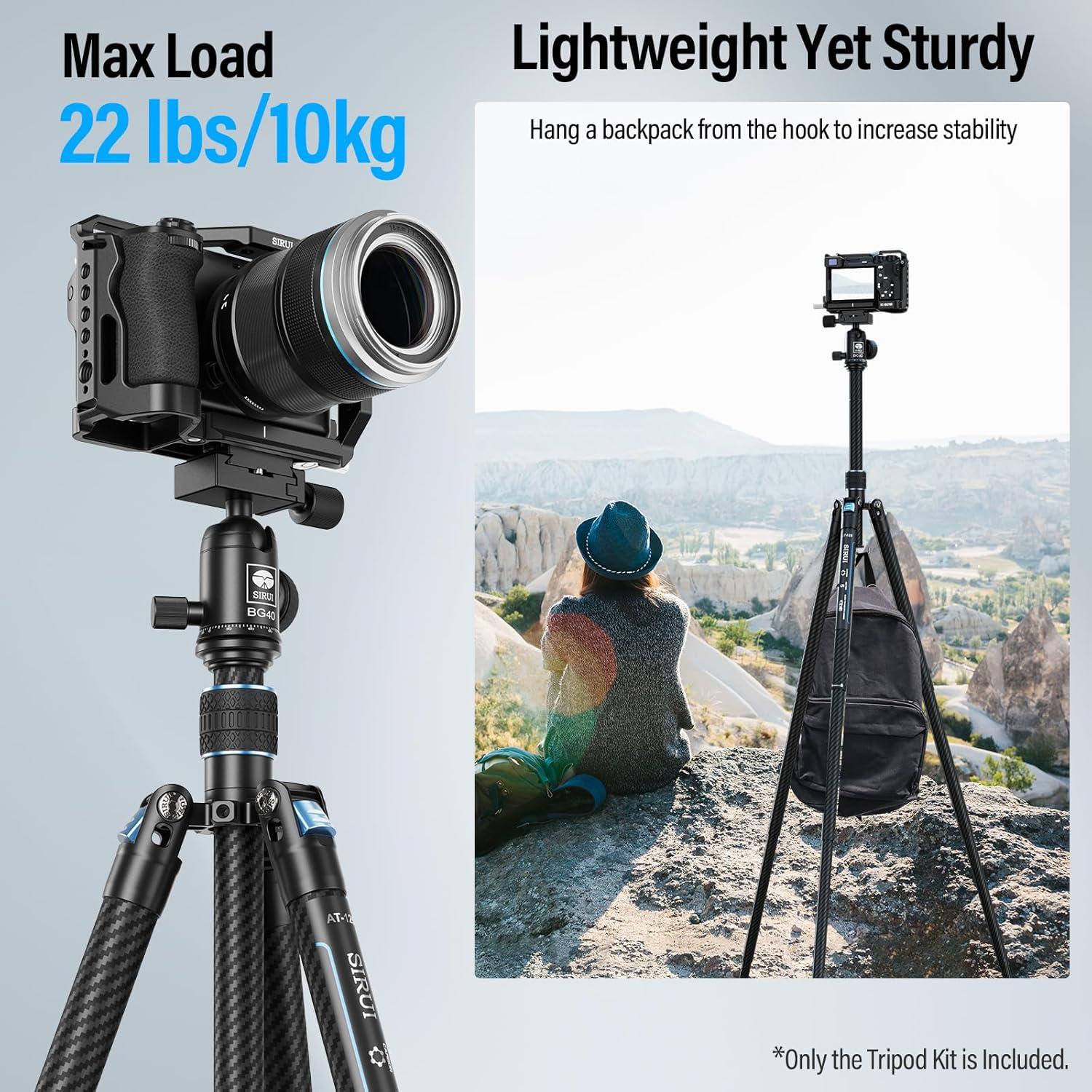 Trípode SIRUI Viajero X-II de Fibra de Carbono 10kg 360°