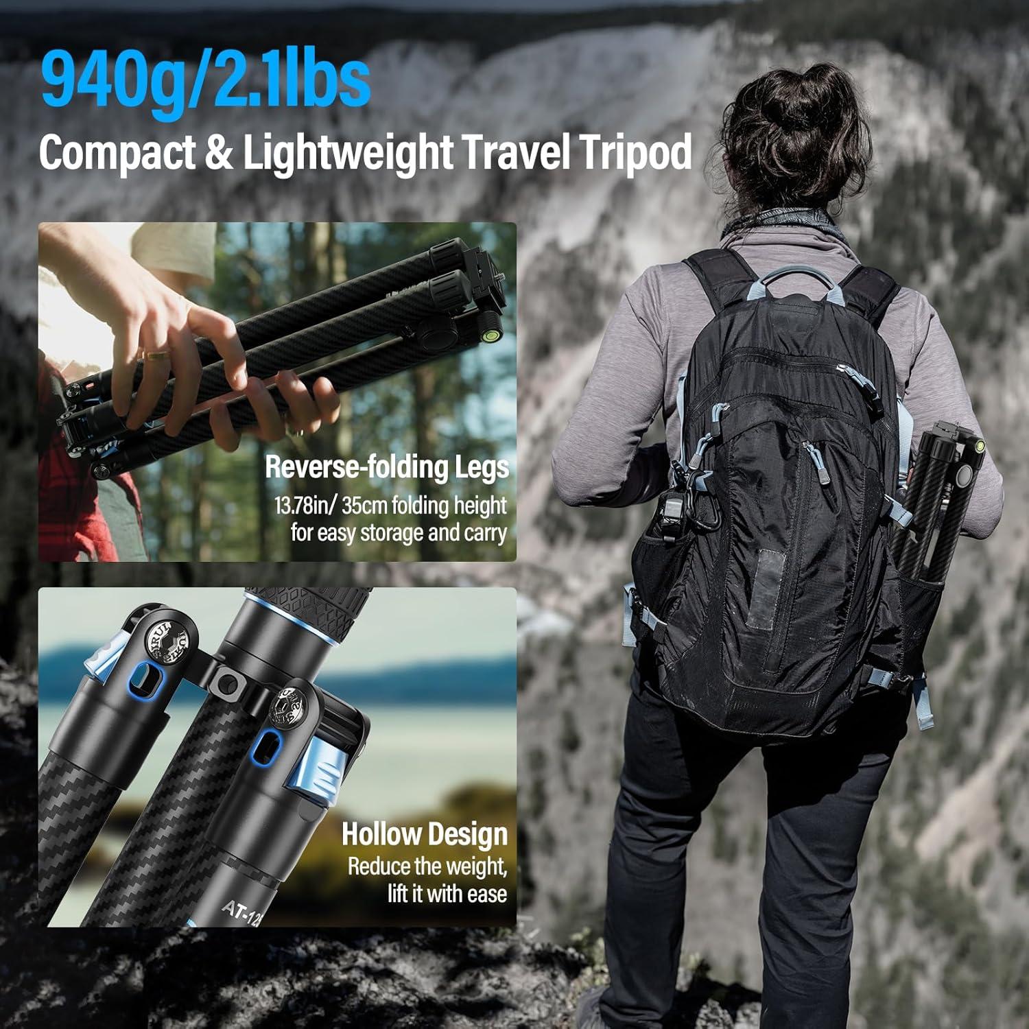 Trípode SIRUI Viajero X-II de Fibra de Carbono 10kg 360°