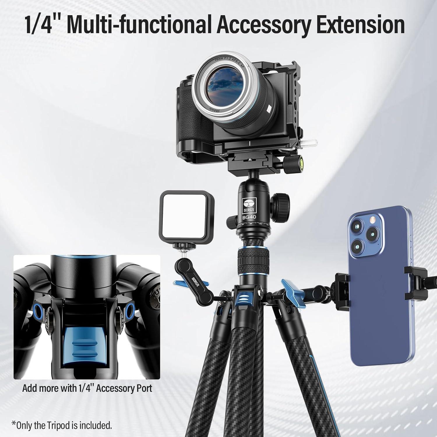 Trípode SIRUI Viajero X-II de Fibra de Carbono 10kg 360°