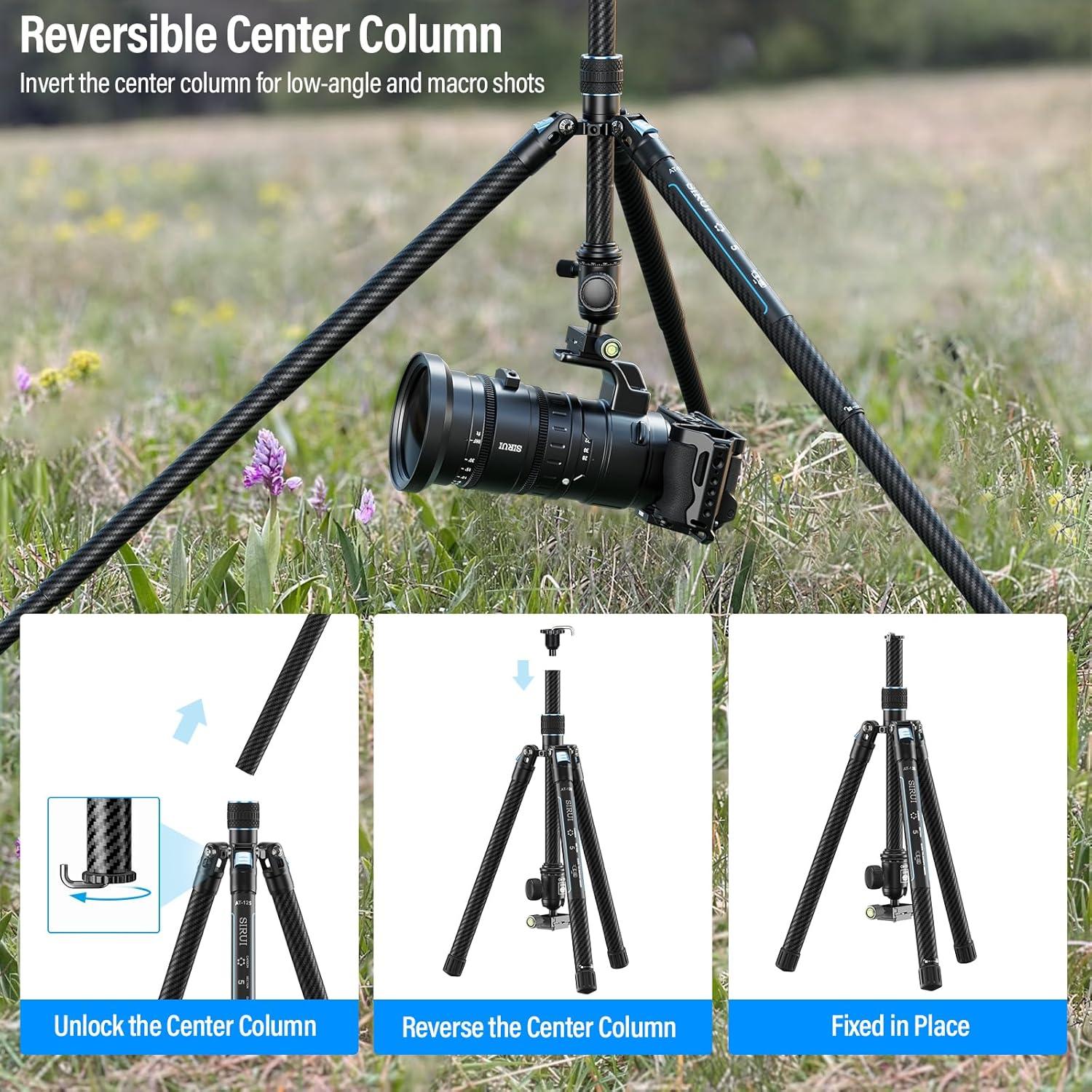 Trípode SIRUI Viajero X-II de Fibra de Carbono 10kg 360°