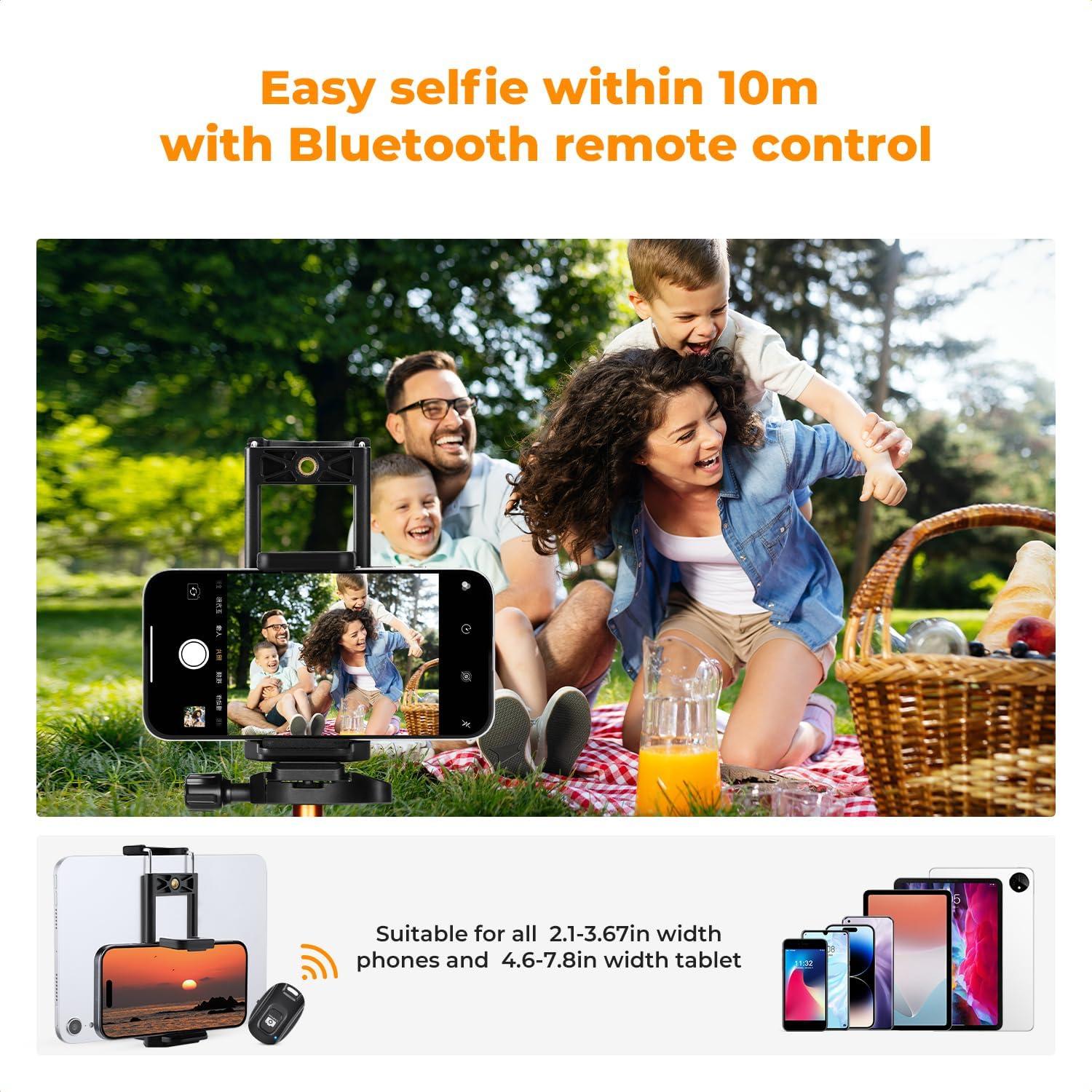 Trípode K&F Concept S255A3+BH-36 para Cámara y Smartphone