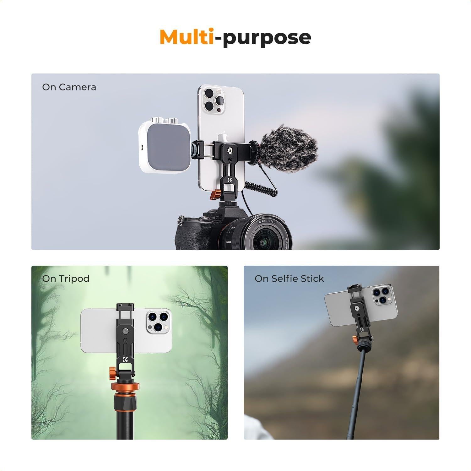 Soporte de trípode K&F Concept para smartphone ajustable