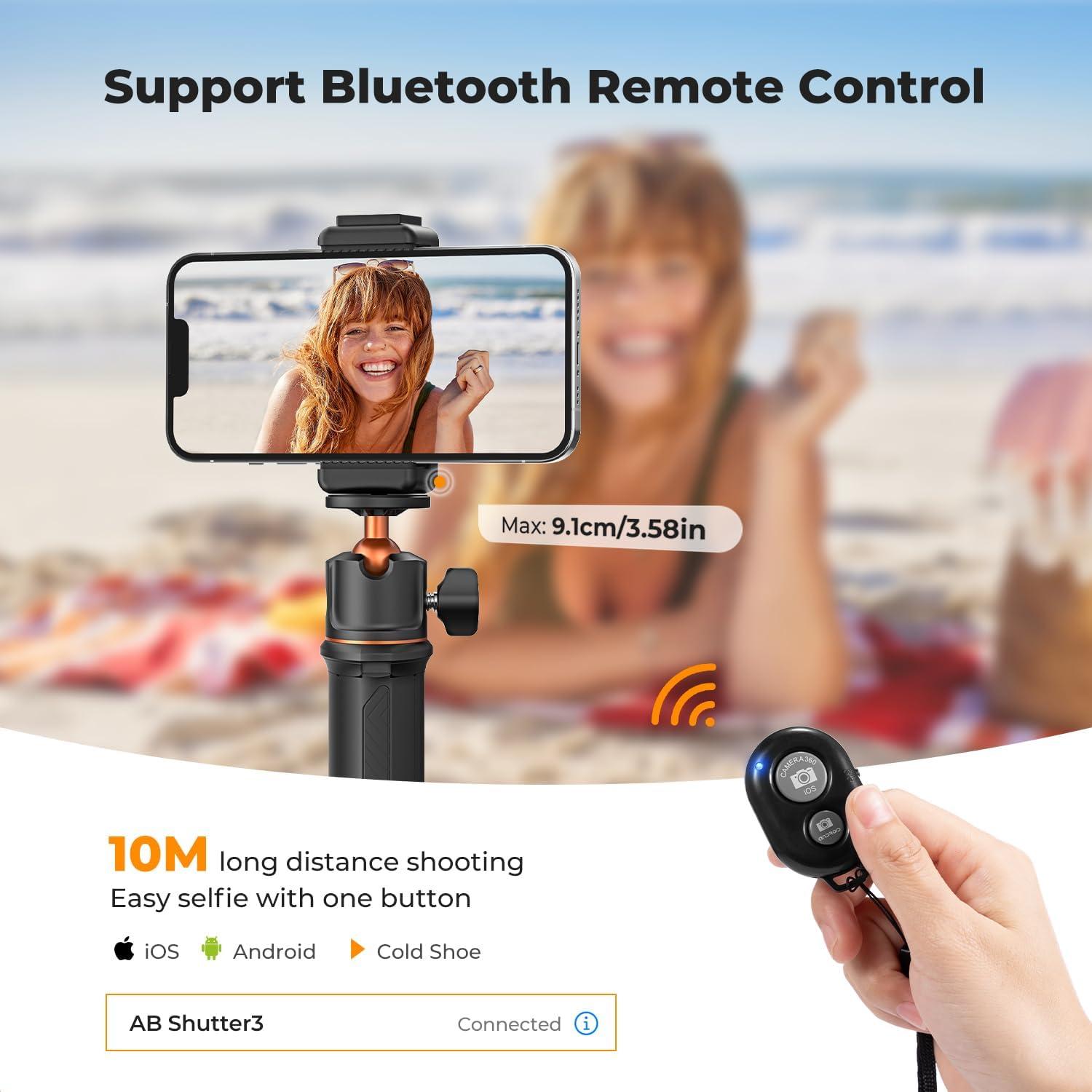 Trípode de Selfie K&F Concept 60cm con Control Remoto