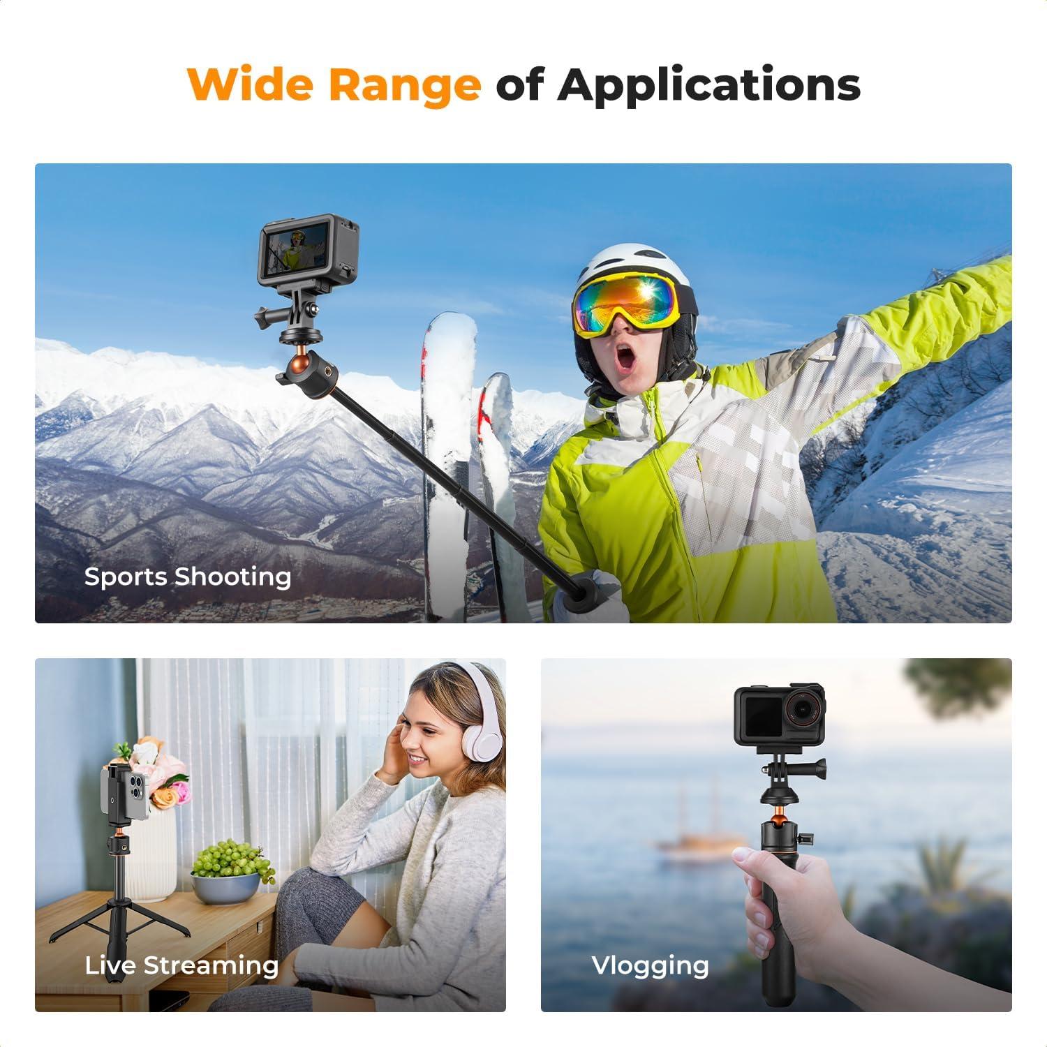 Trípode de Selfie K&F Concept 60cm con Control Remoto