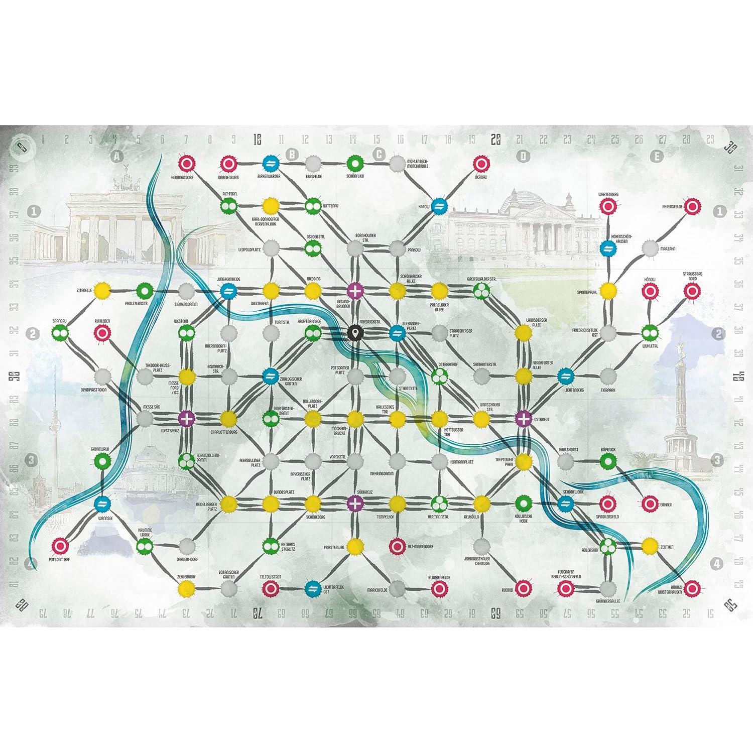 Juego de Mesa En El Subterráneo LudiCreations Londres Berlín
