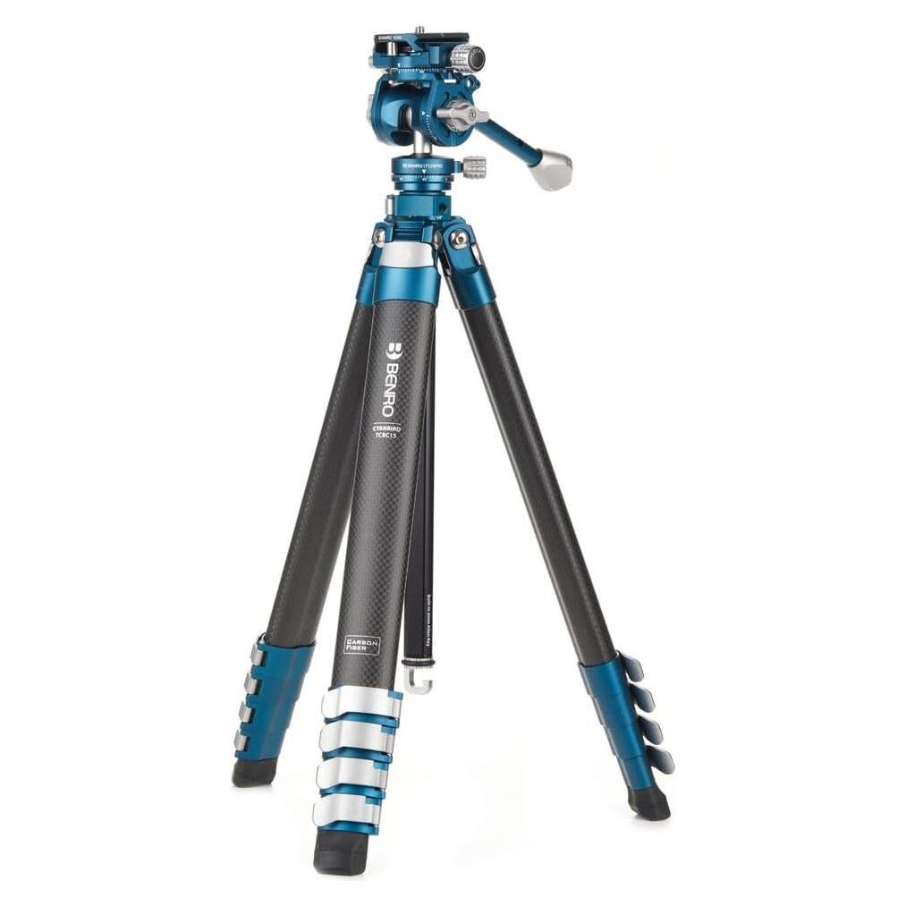 CyanBird Pro Carbon Fiber Tripod Kit – Lightweight Travel Tripod with FS20PRO Ball Head, Arca-Swiss Plate, Twist Locks, and Carrying Case for DSLR, Mirrorless & Video Cameras (TCBA15FS20PROC)