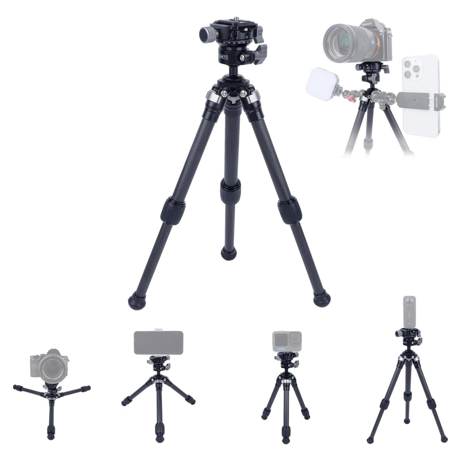 Trípode de fibra de carbono Mechrig 61024 ajustable 28.4 cm