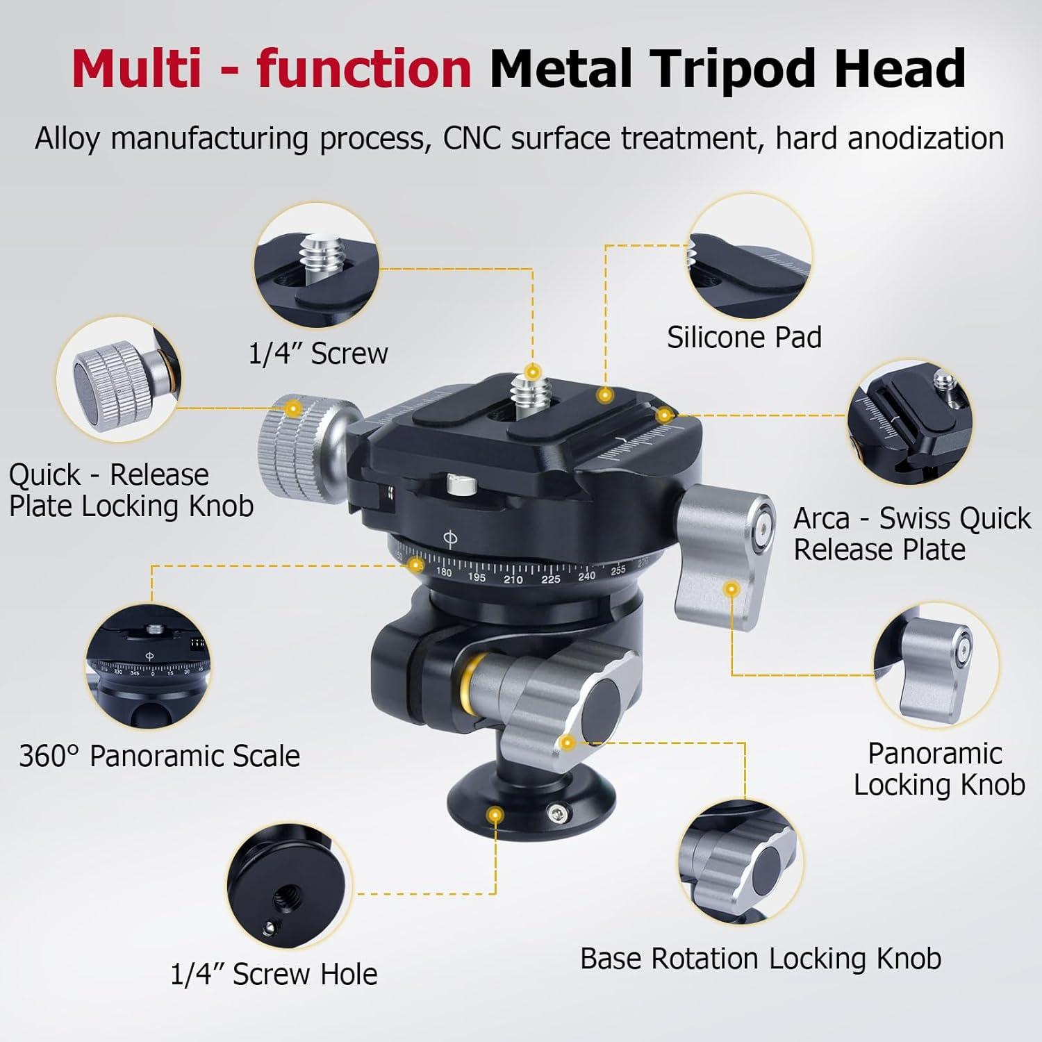 Trípode de fibra de carbono Mechrig 61024 ajustable 28.4 cm