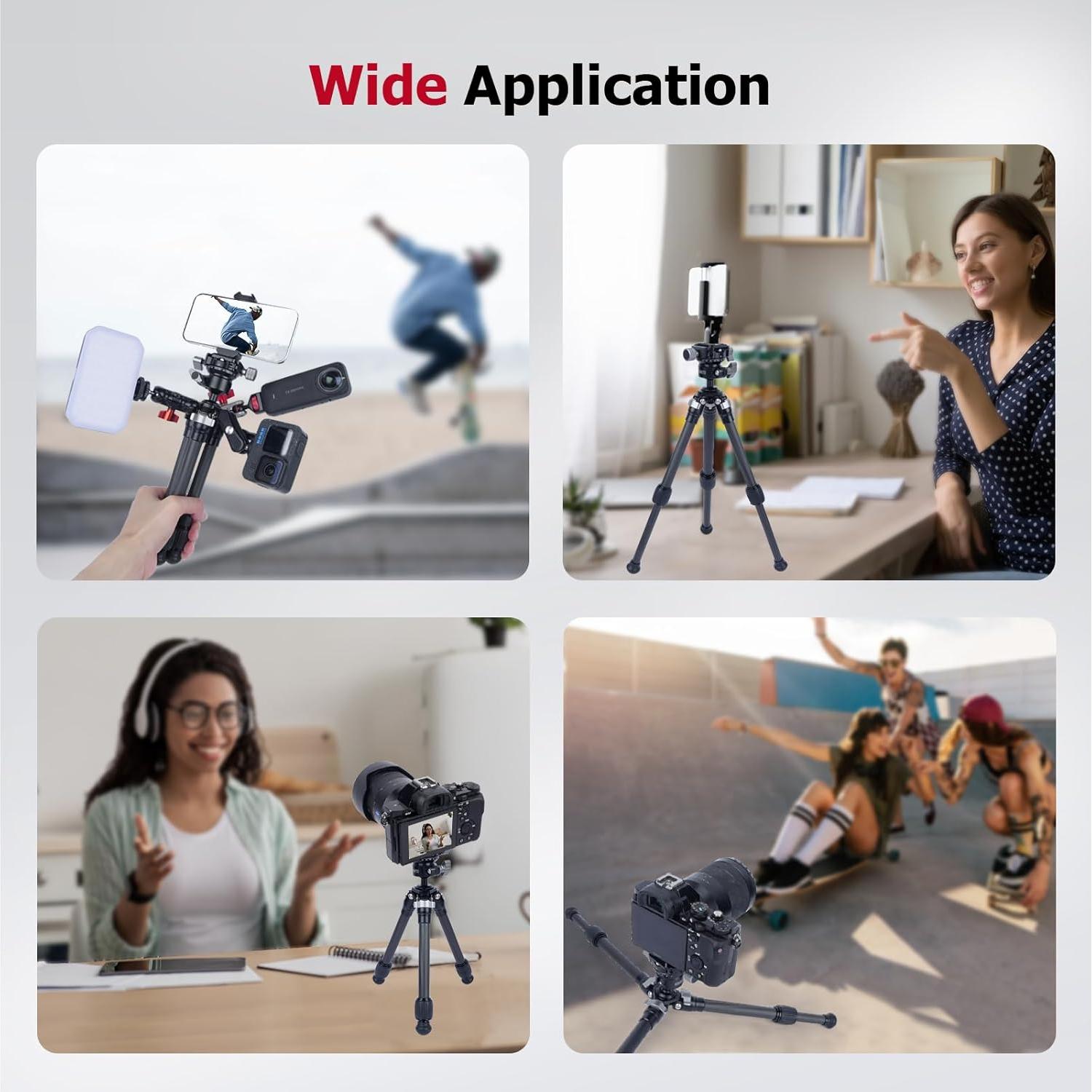 Trípode de fibra de carbono Mechrig 61024 ajustable 28.4 cm