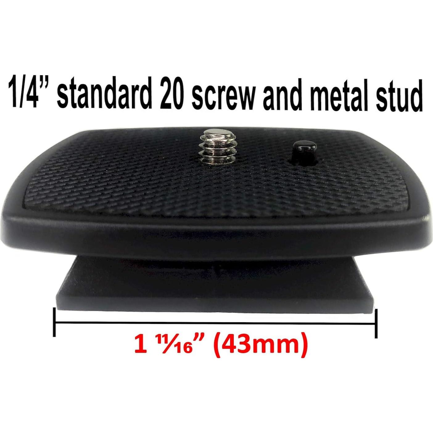 Placa de liberación rápida DaVoice 43mm para trípode