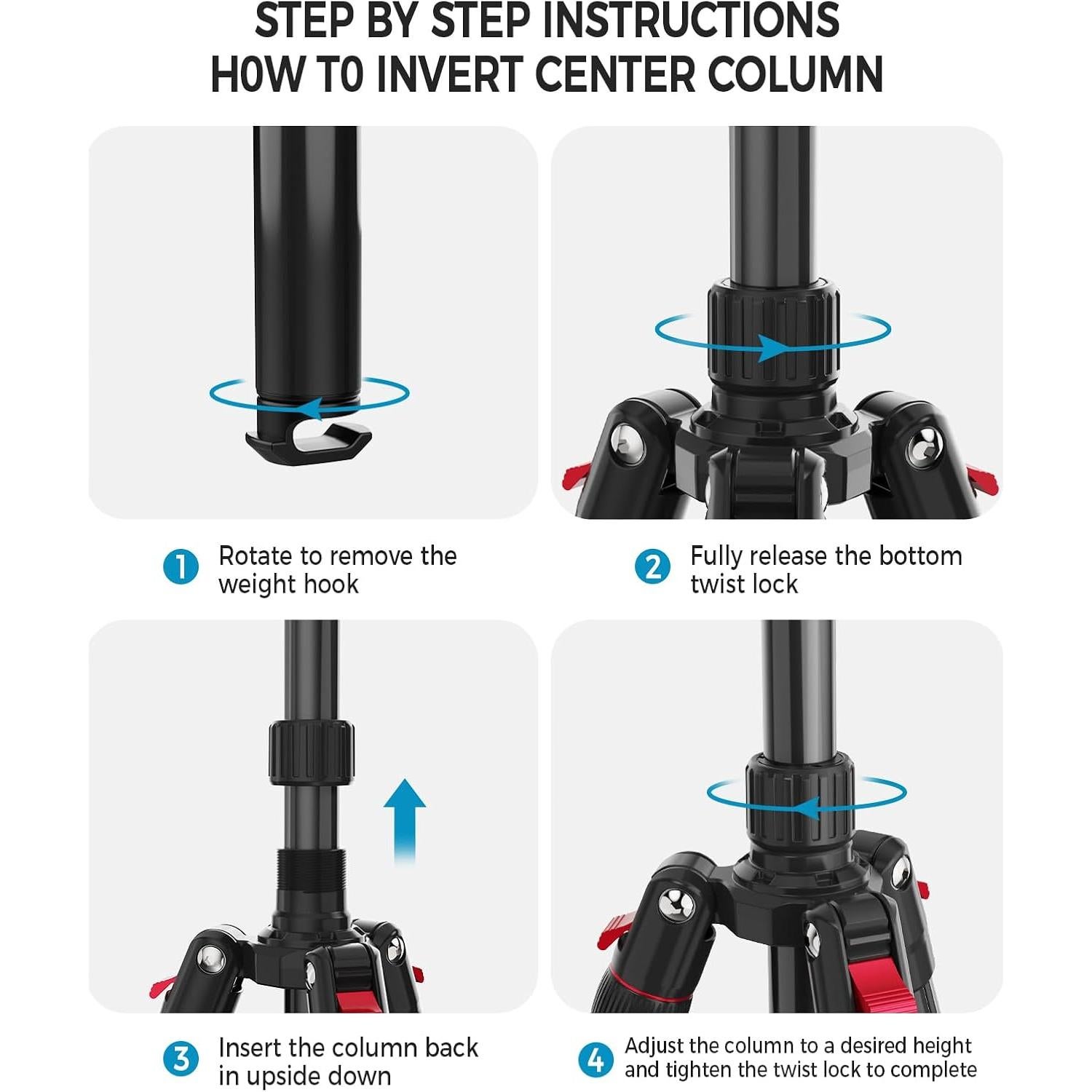 Trípode de Aluminio ZIKZOK CT67 para Cámara y Teléfono