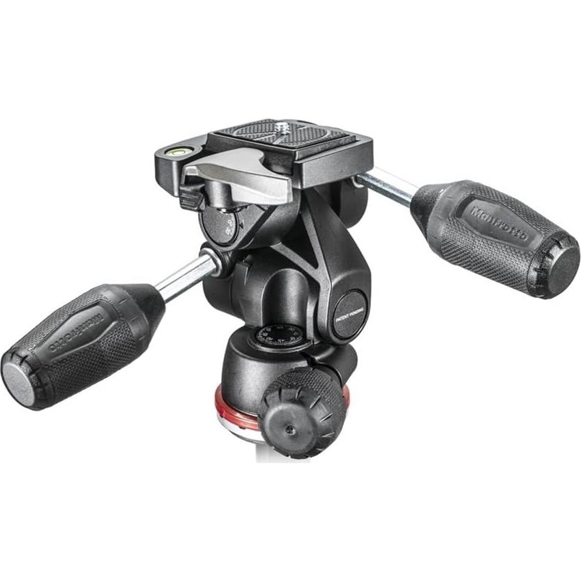 Cabezal de 3 Vías Manfrotto MH804-3W con Nivel de Burbuja