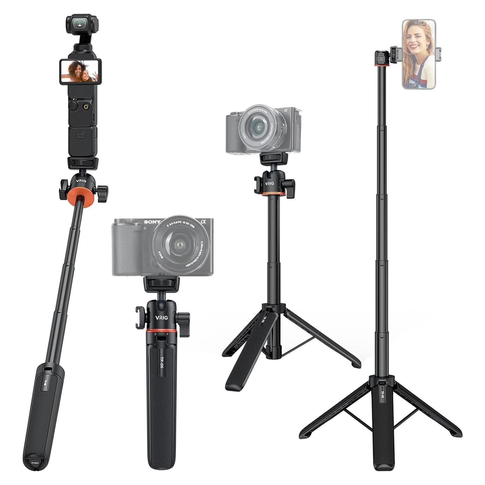 Trípode Extensible UURIG para Cámaras y Smartphones 22.9 cm