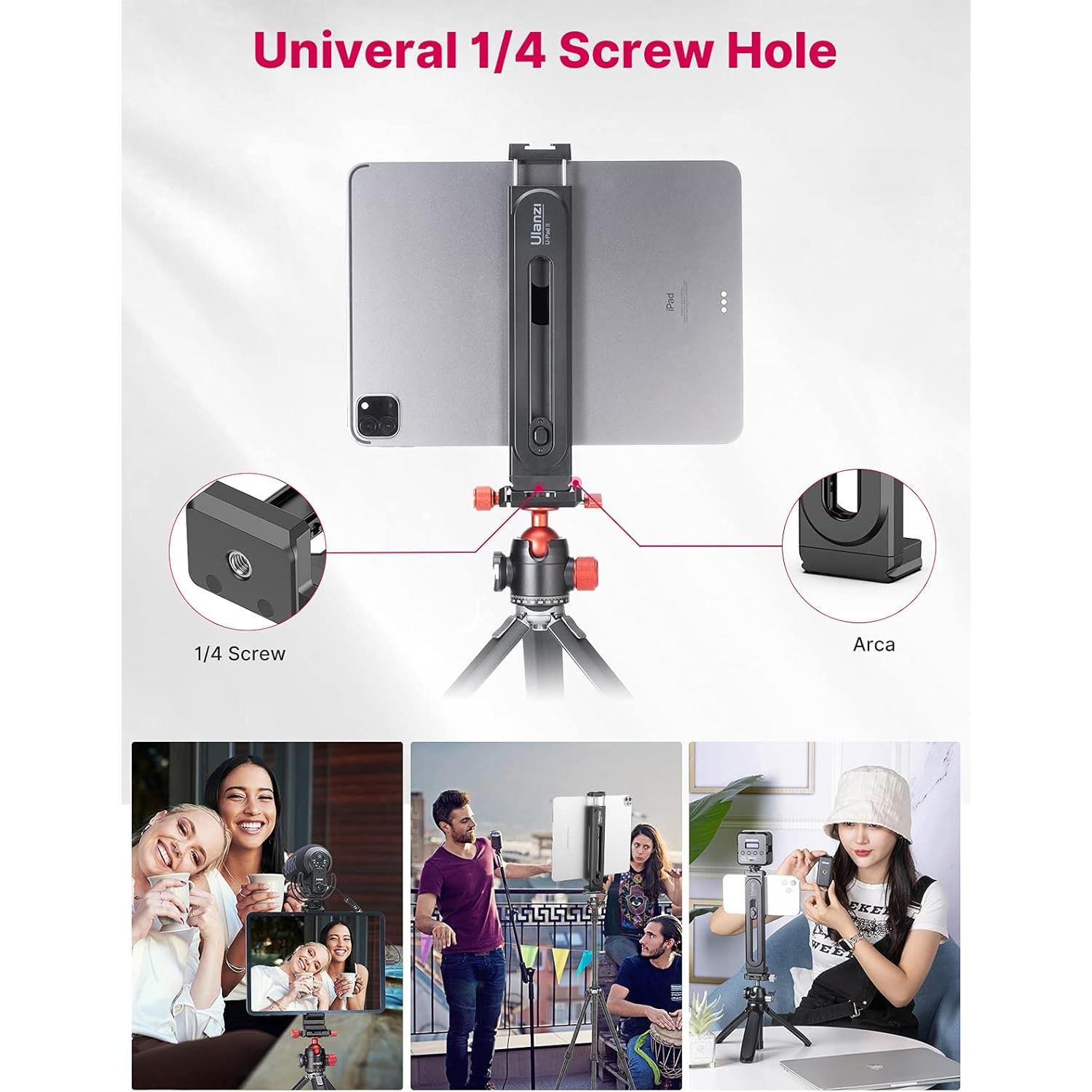 Adaptador de Montaje en Trípode ULANZI para iPad y Smartphone