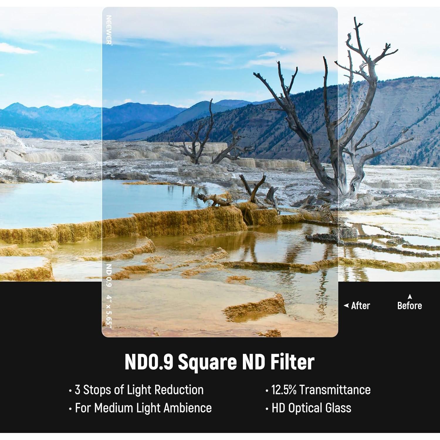 Trípode de Video NEEWER 74" con Cabeza Fluida y Filtro ND