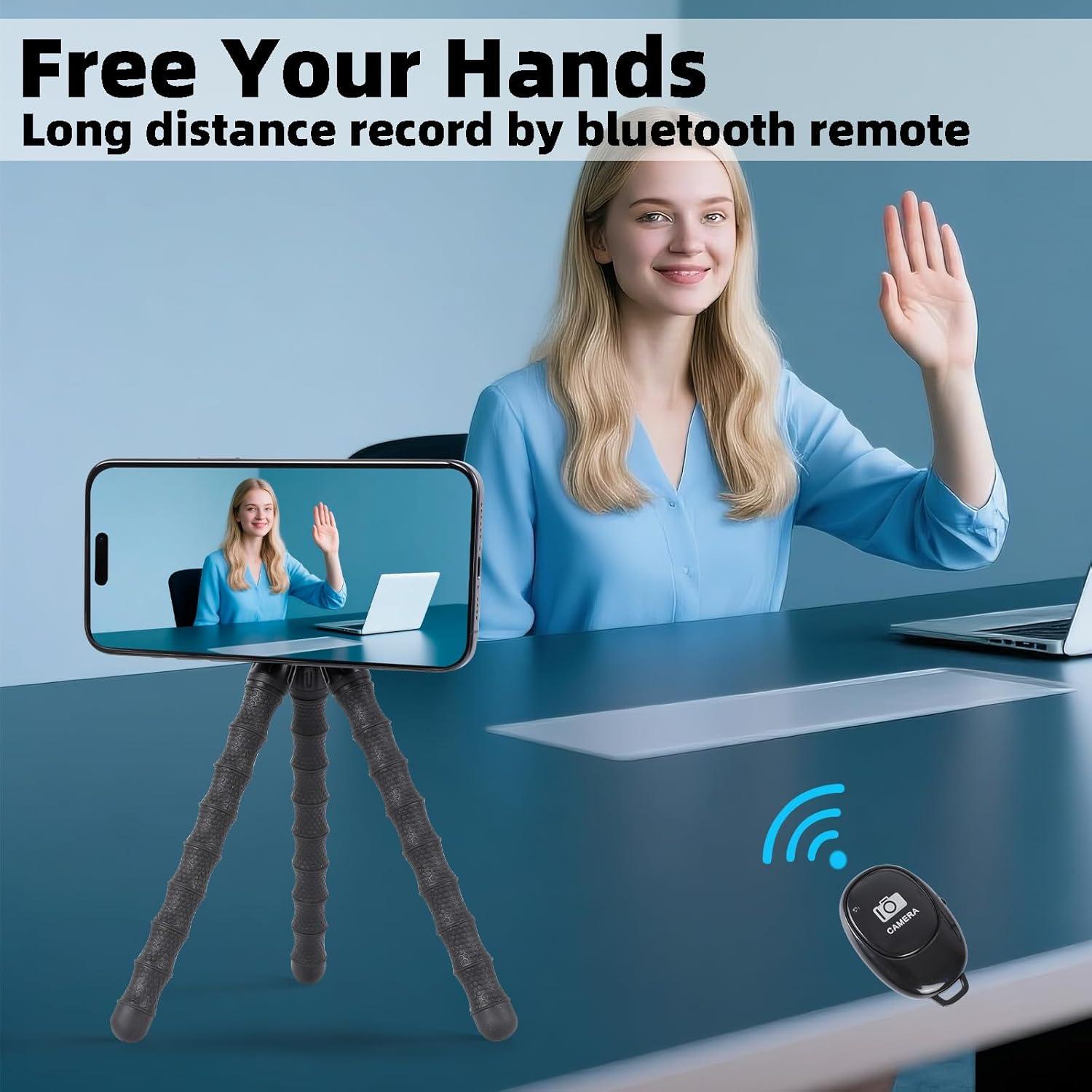 Trípode Mini Flexible FPN Magnético para iPhone 16 15 14 13 12