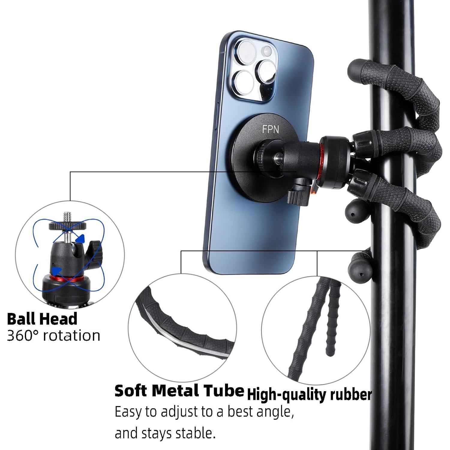 Trípode Mini Flexible FPN Magnético para iPhone 16 15 14 13 12