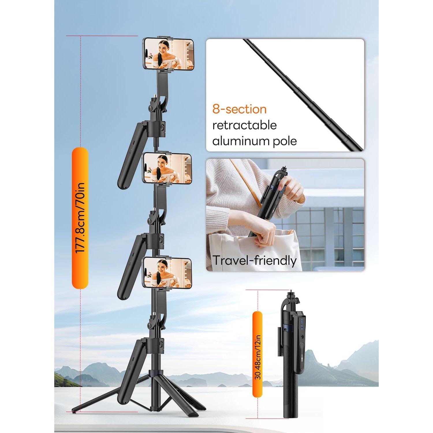 Trípode Automático de Seguimiento Facial USKEYVISION 70"