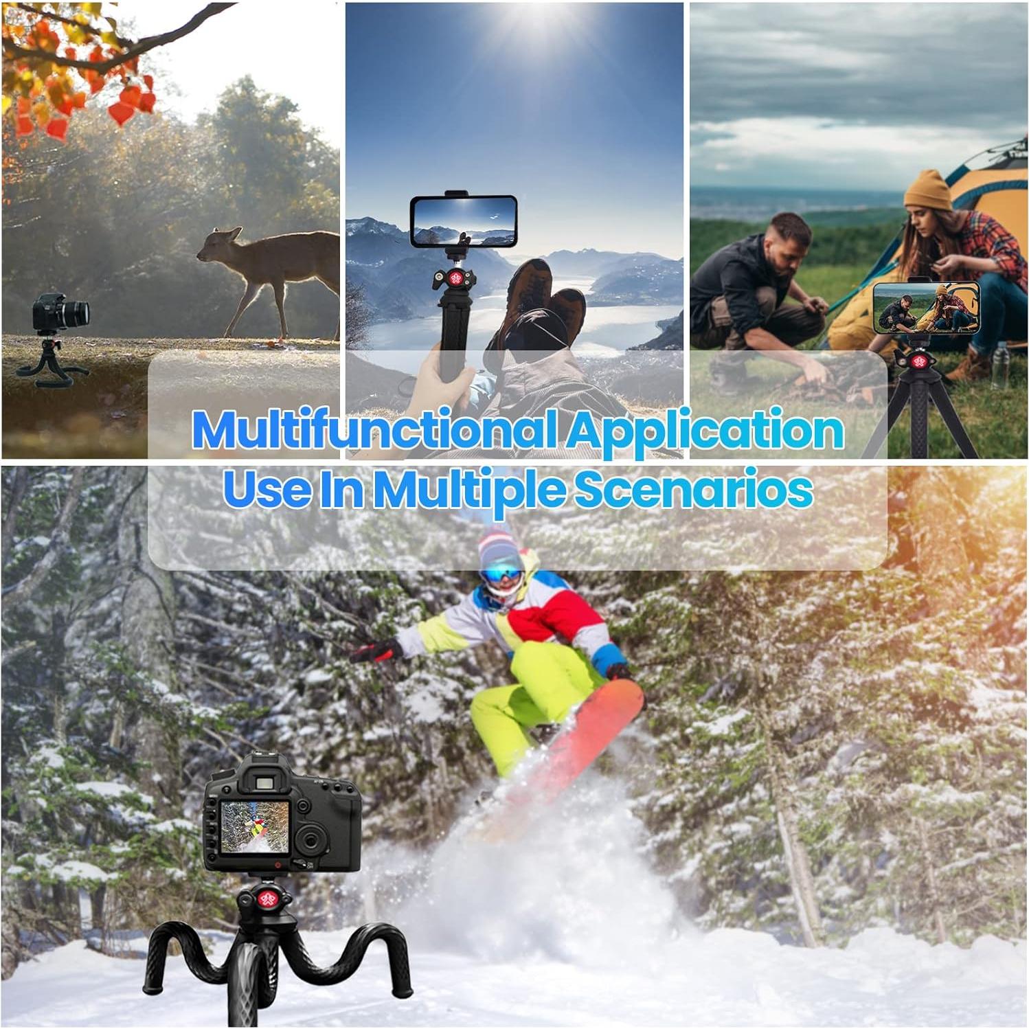 Trípode Flexible Goocong para Smartphone y Cámara DSLR