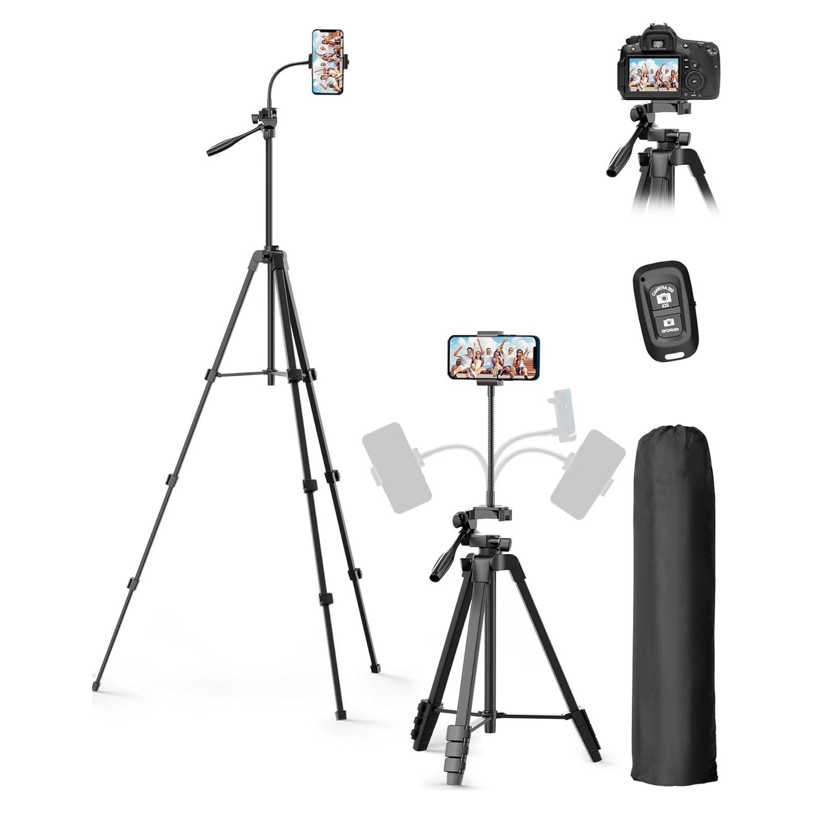 Soporte de Trípode EMART 62'' para Teléfono y Cámara