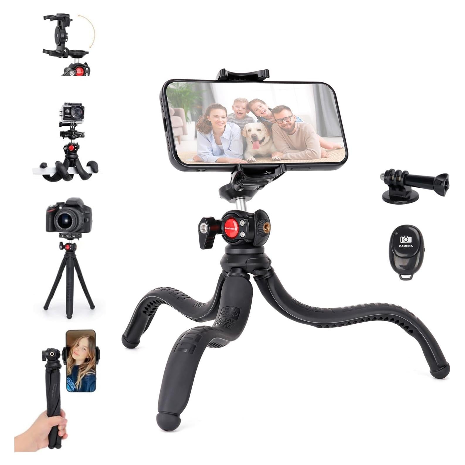 Trípode Flexible Koolehaoda PT-03 para Smartphone y DSLR