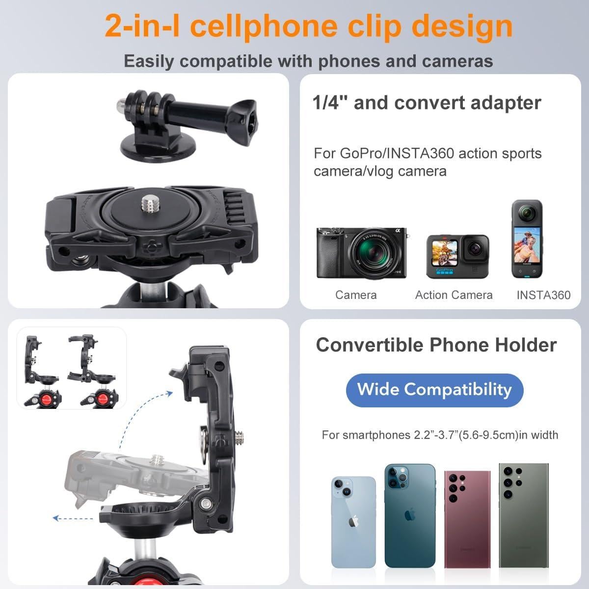 Trípode Flexible Koolehaoda PT-03 para Smartphone y DSLR