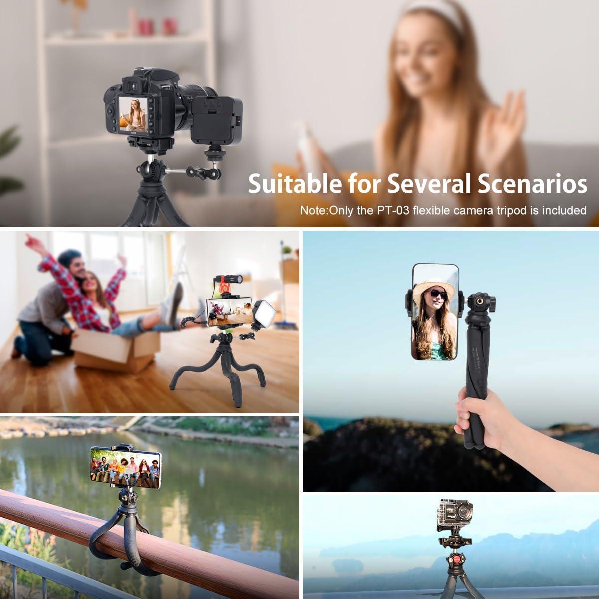 Trípode Flexible Koolehaoda PT-03 para Smartphone y DSLR