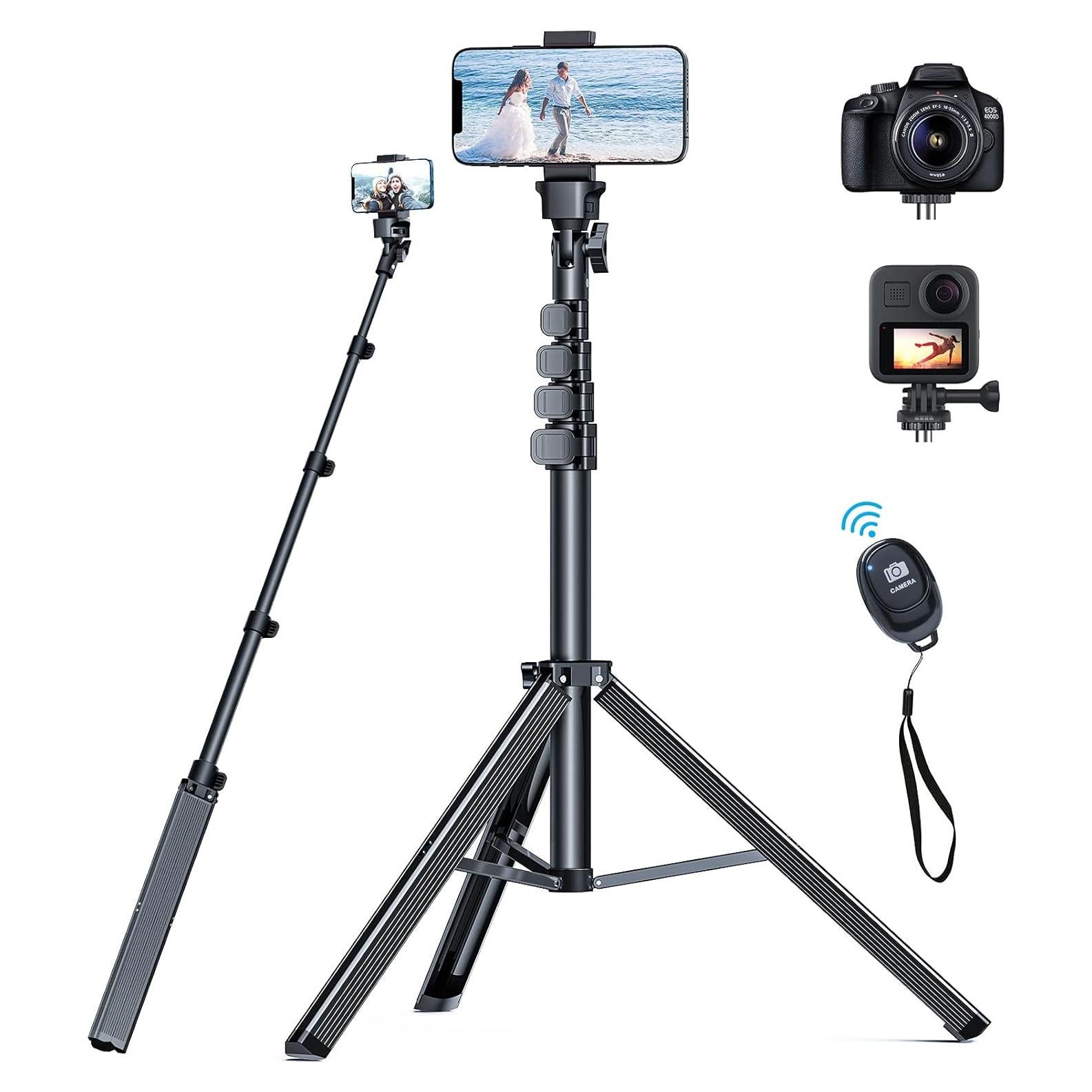 Trípode Profesional NEXBOOM para iPhone y Smartphones 66"