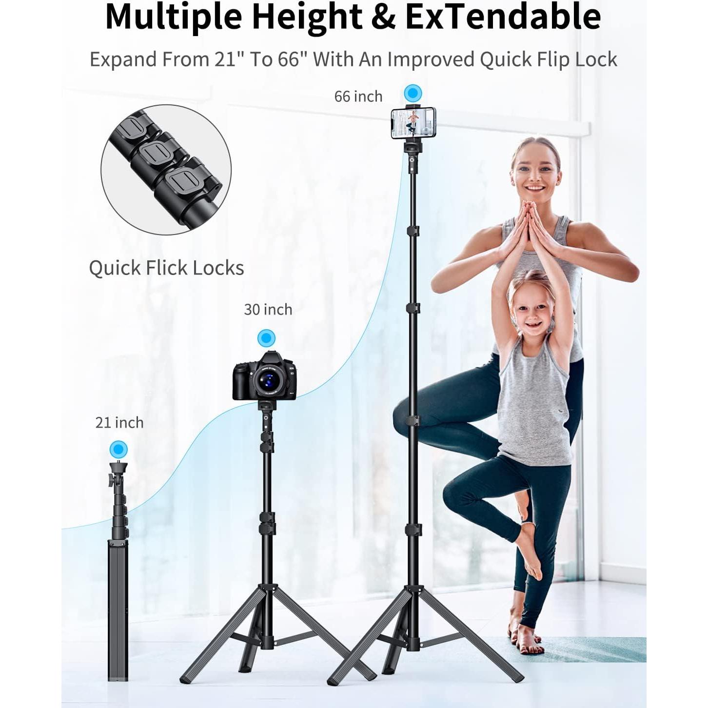 Trípode Profesional NEXBOOM para iPhone y Smartphones 66"