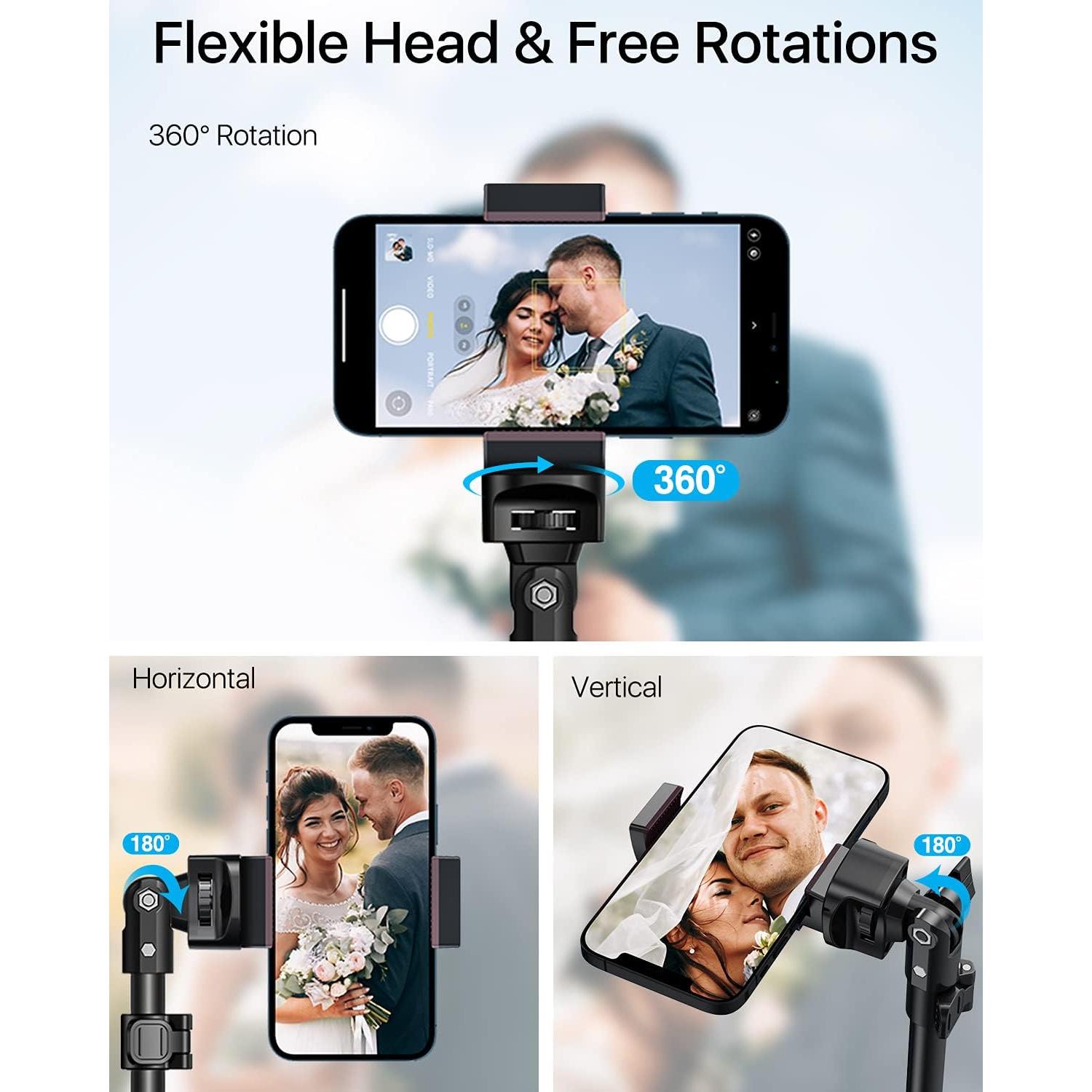 Trípode Profesional NEXBOOM para iPhone y Smartphones 66"