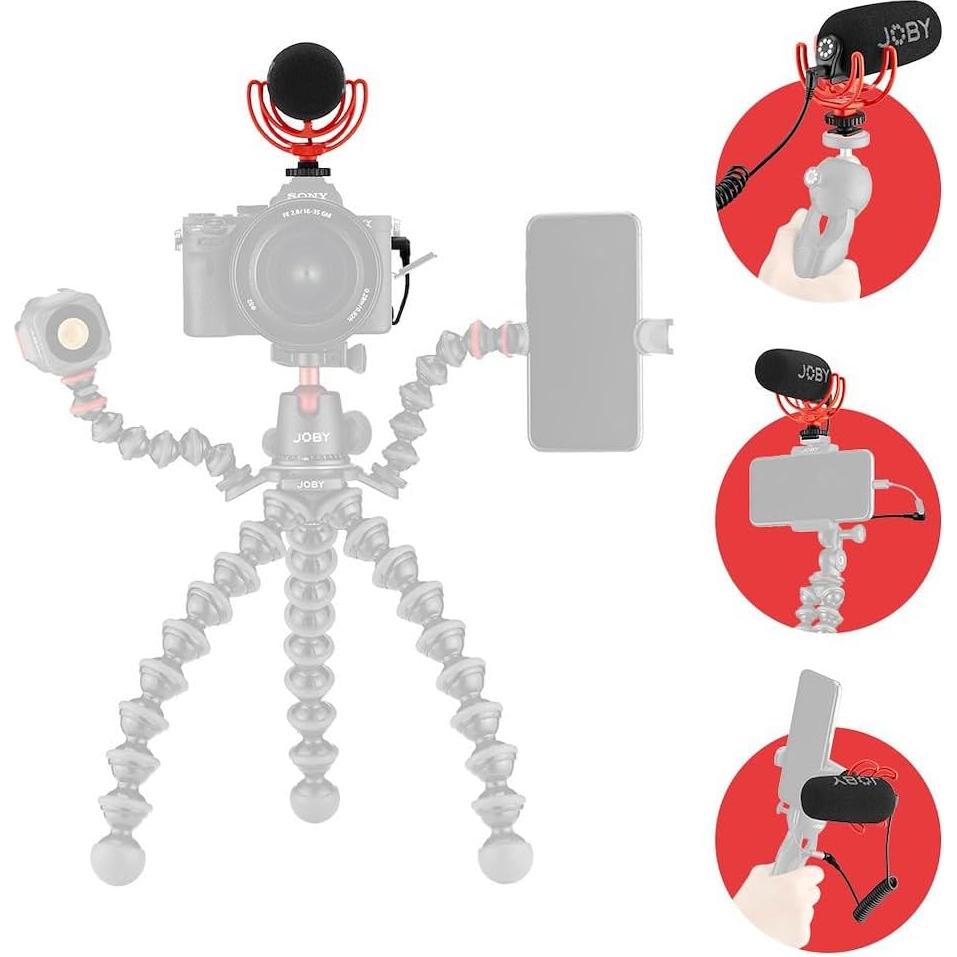 Micrófono Compacto JOBY Wavo Super Cardioide para Vlogging