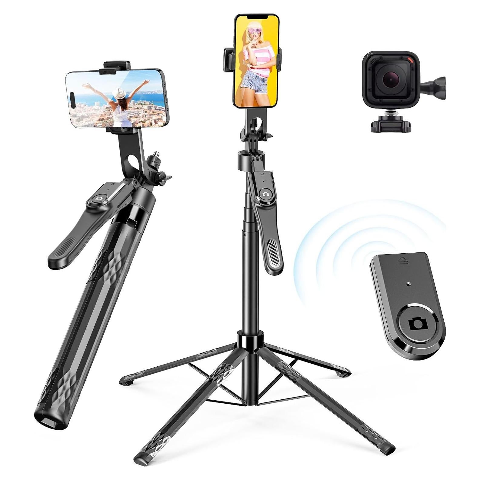 Trípode para teléfono celular KEITHY C11 182.88 cm con control remoto