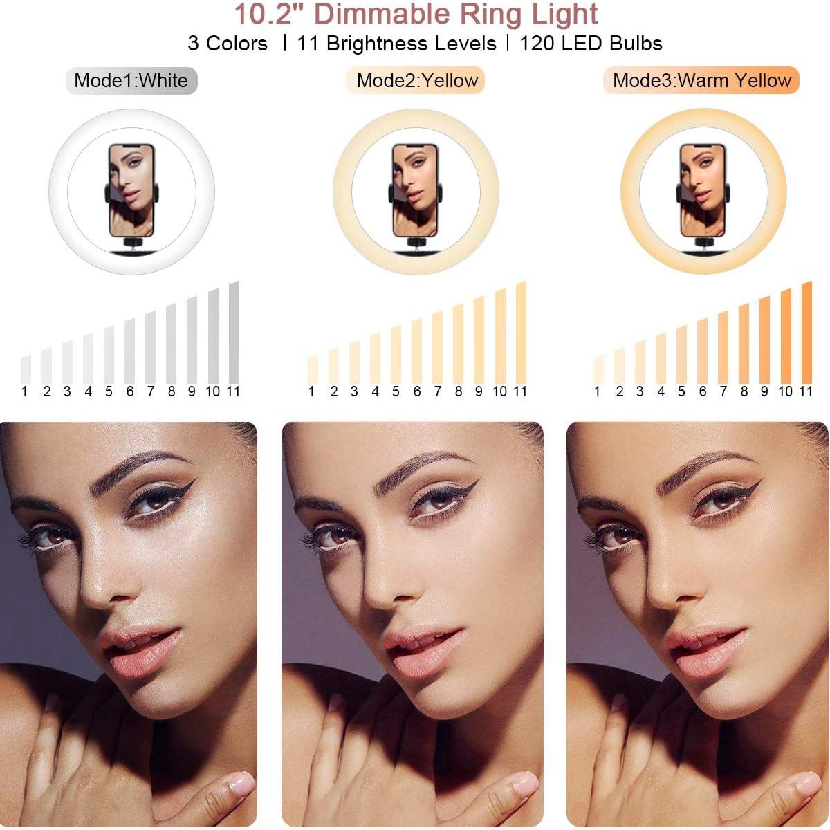 Anillo de Luz LED Xeneo DS-R10 80cm con Soporte para Teléfono