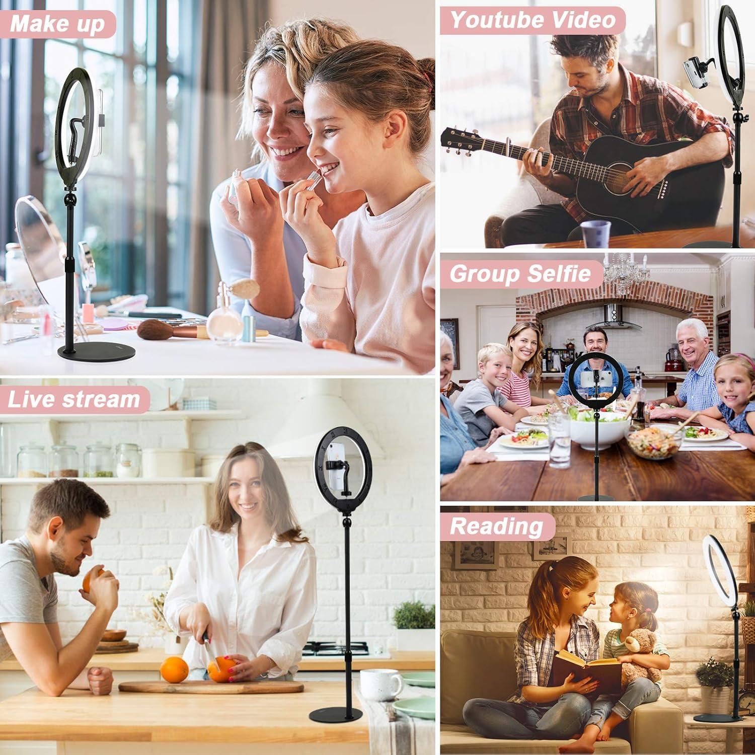 Anillo de Luz LED Xeneo DS-R10 80cm con Soporte para Teléfono